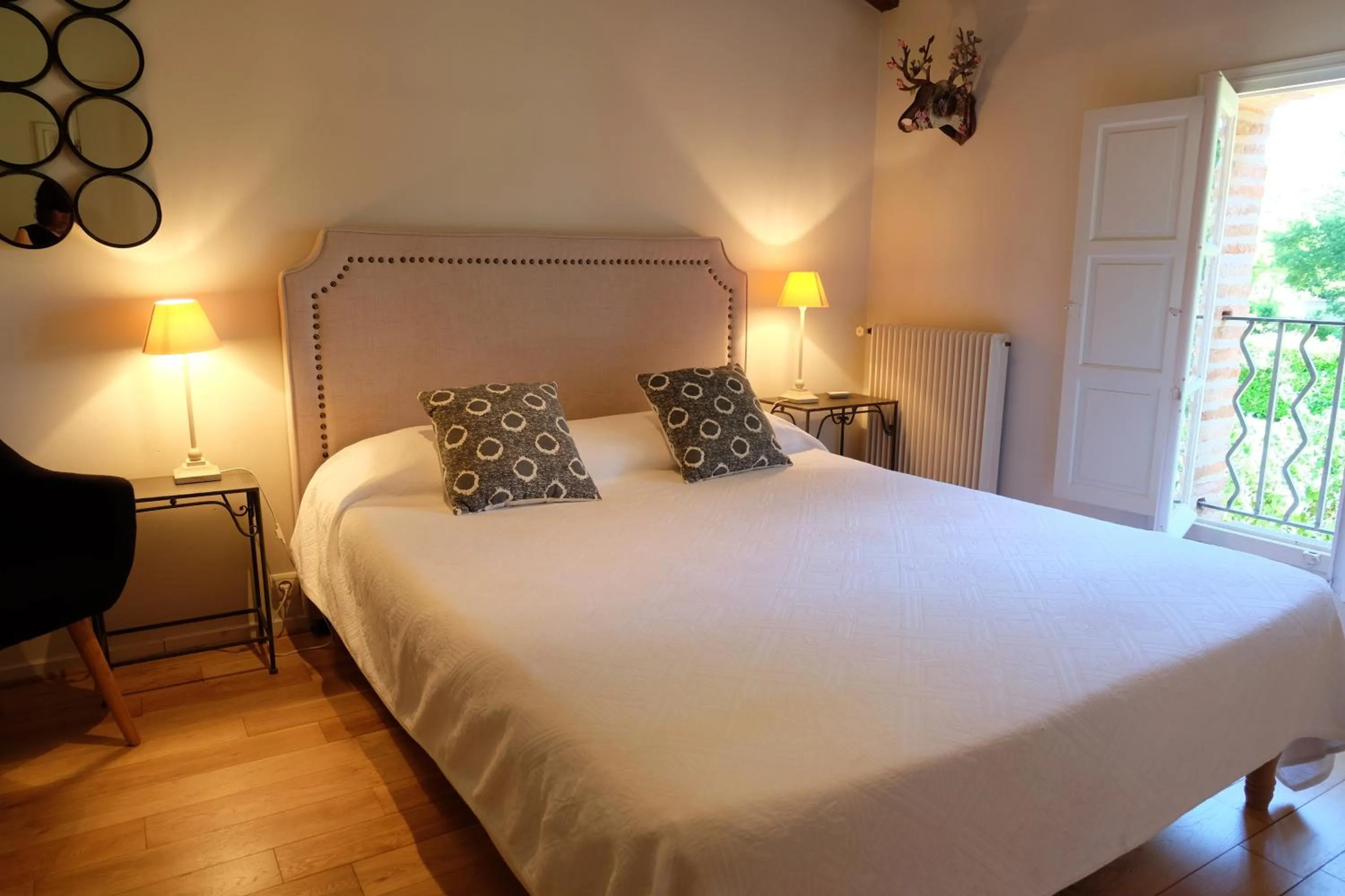 Bed in Le Manoir Saint Clair