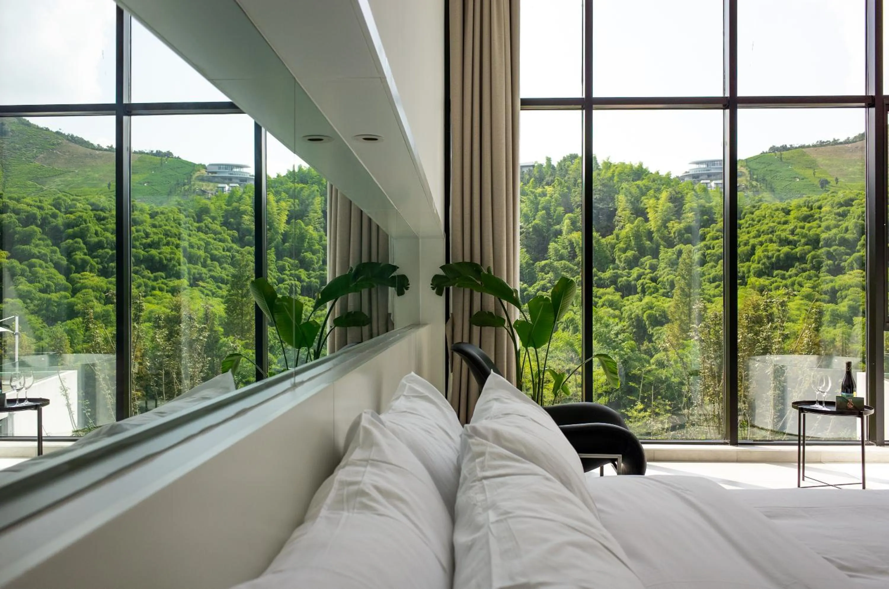 Bed in Nian hotel & resorts