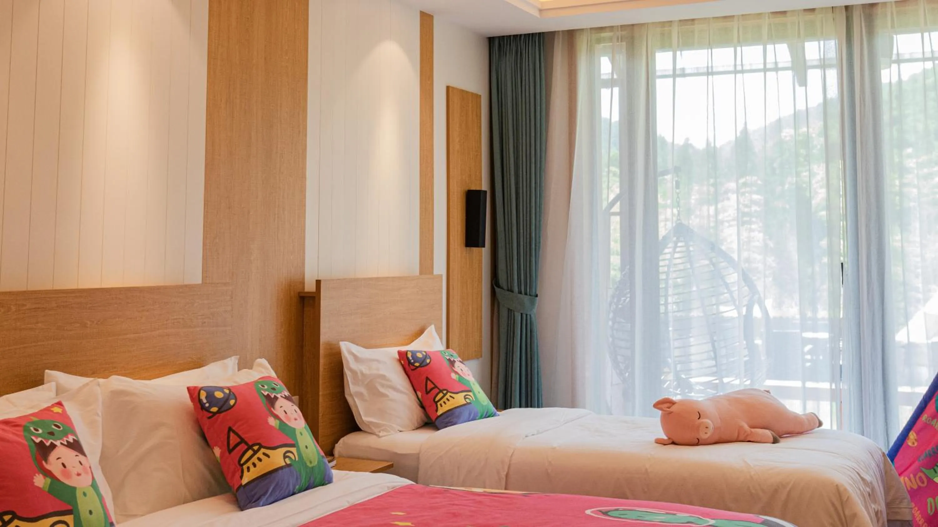 Bed in Nian hotel & resorts