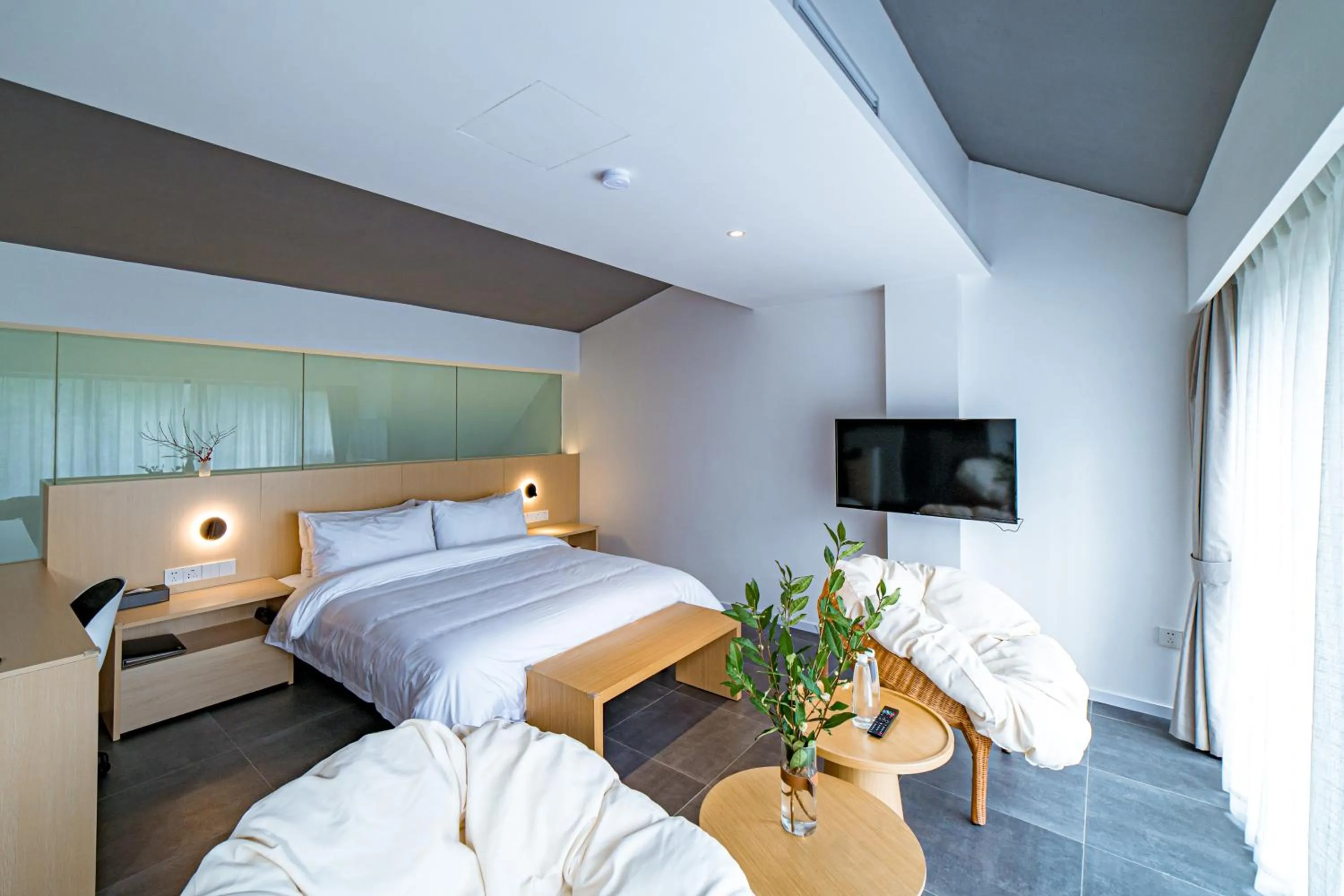 Bed in Nian hotel & resorts