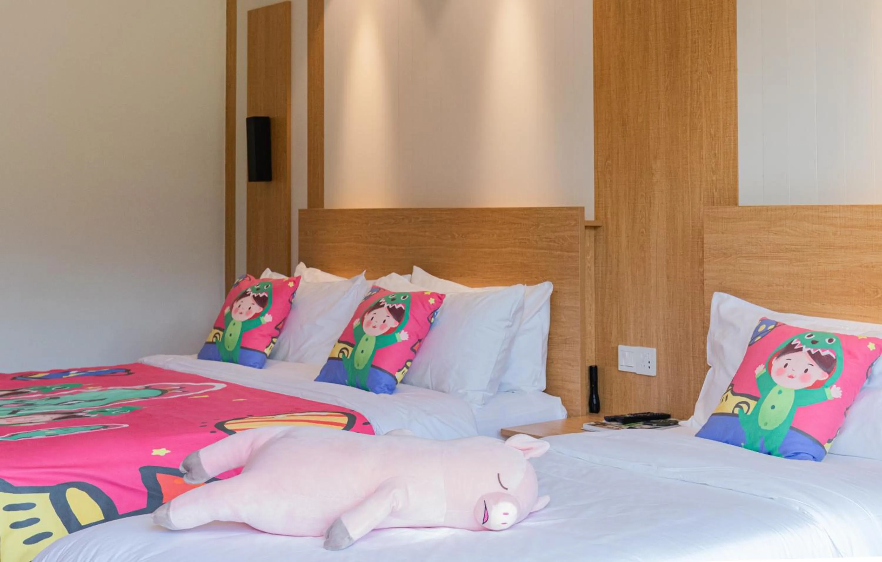 Bed in Nian hotel & resorts