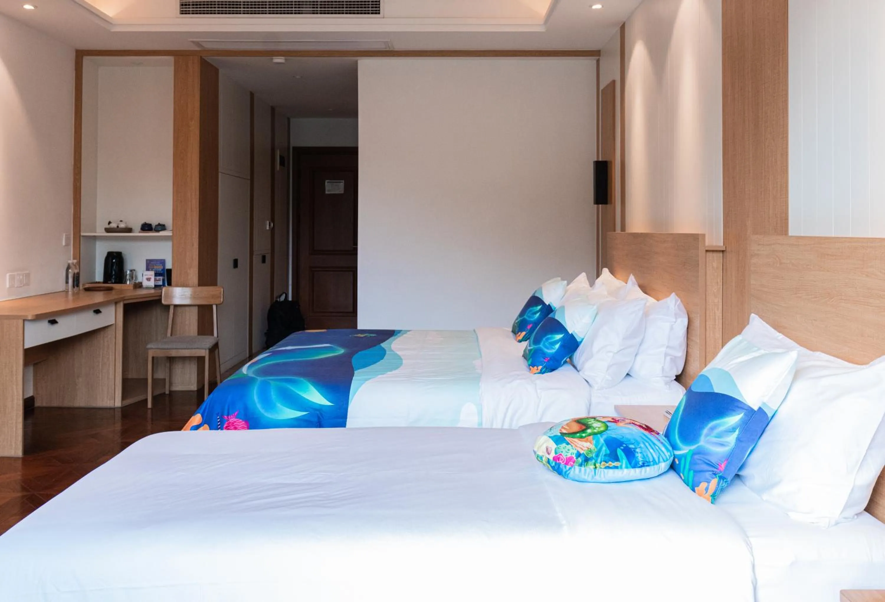 Bed in Nian hotel & resorts