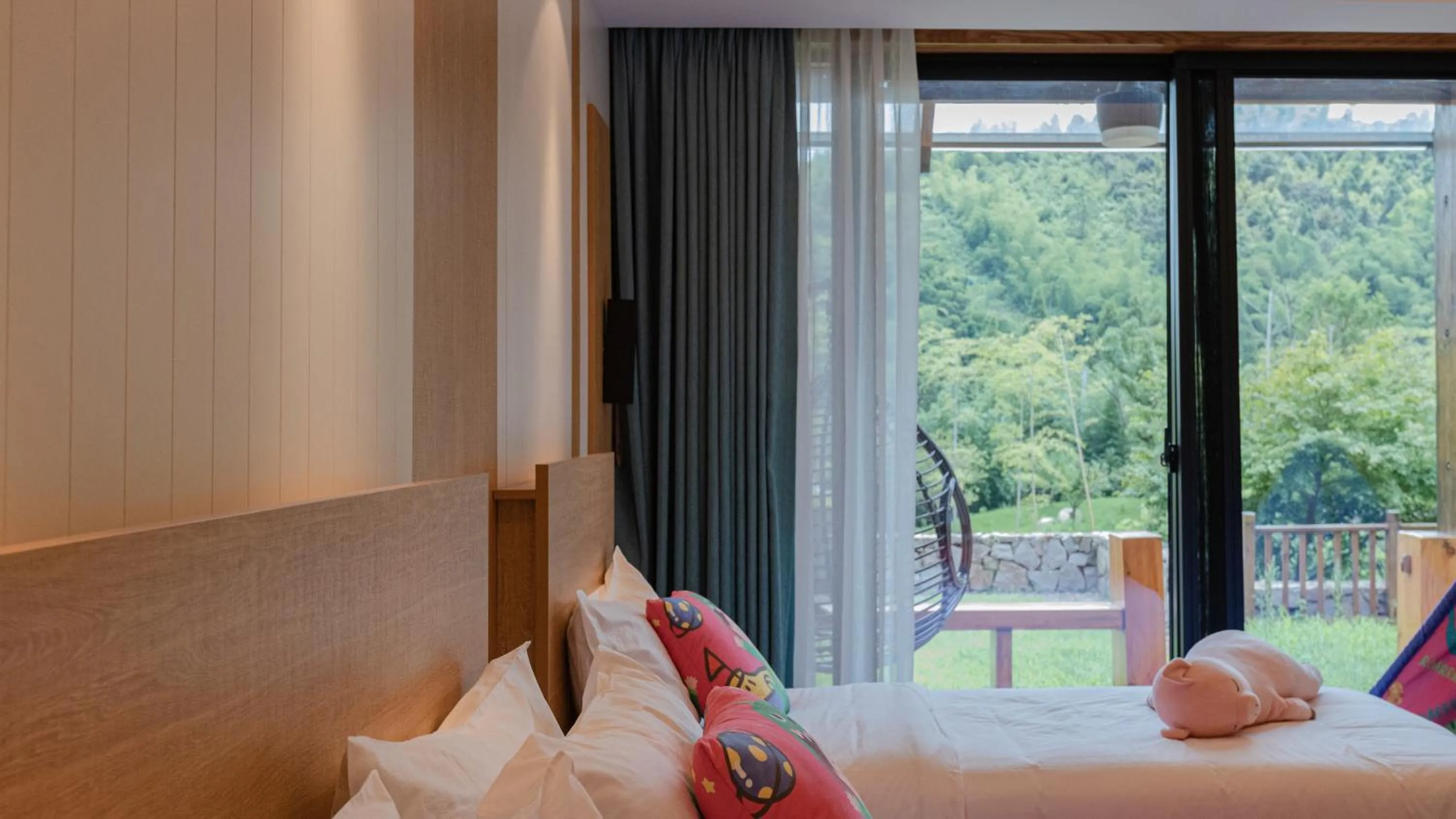 Bed in Nian hotel & resorts