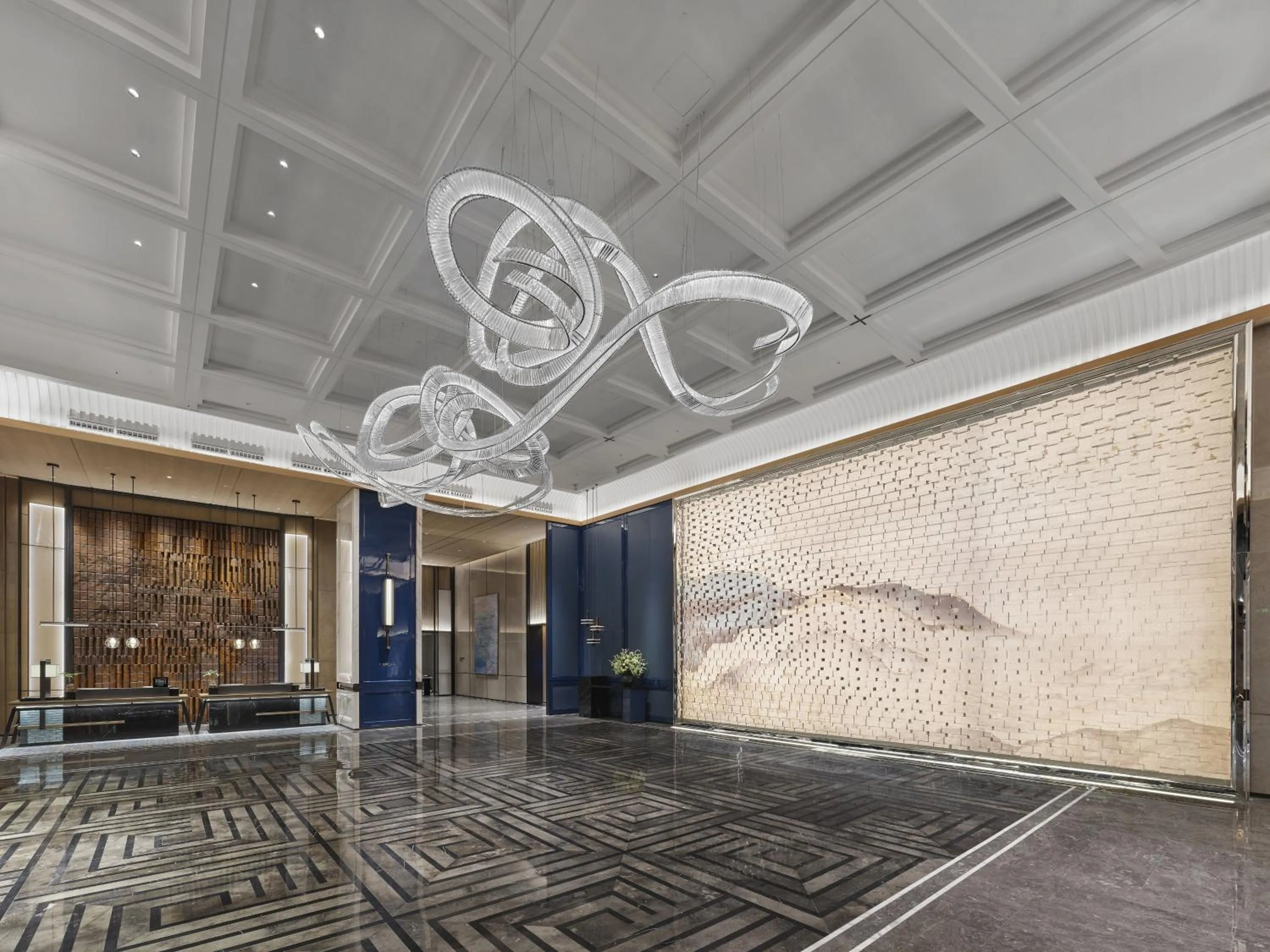 Lobby or reception in Hilton Yuyao