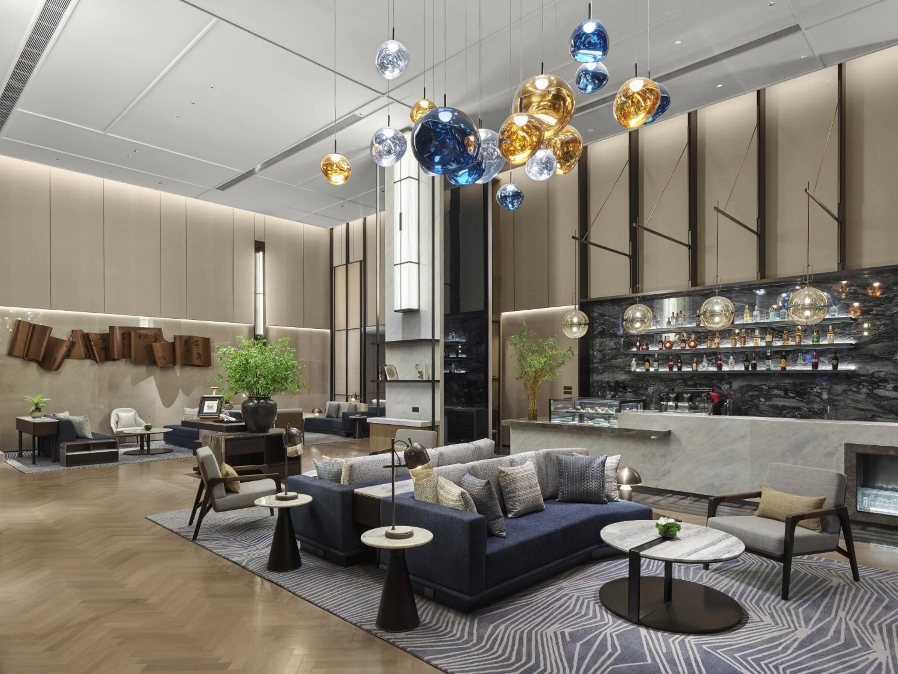 Lobby or reception in Hilton Yuyao