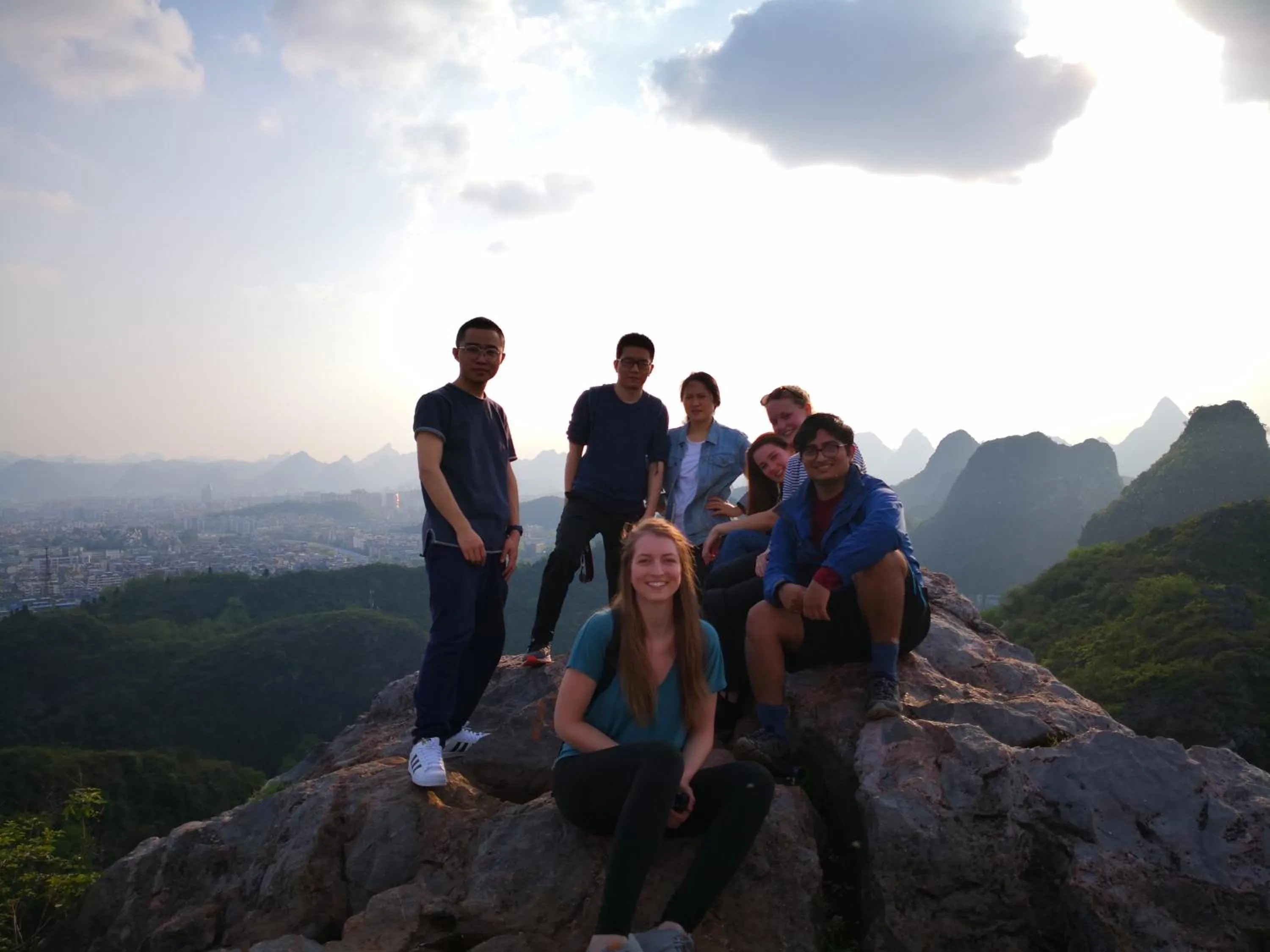 People in Guilin Cyan Box Guest House