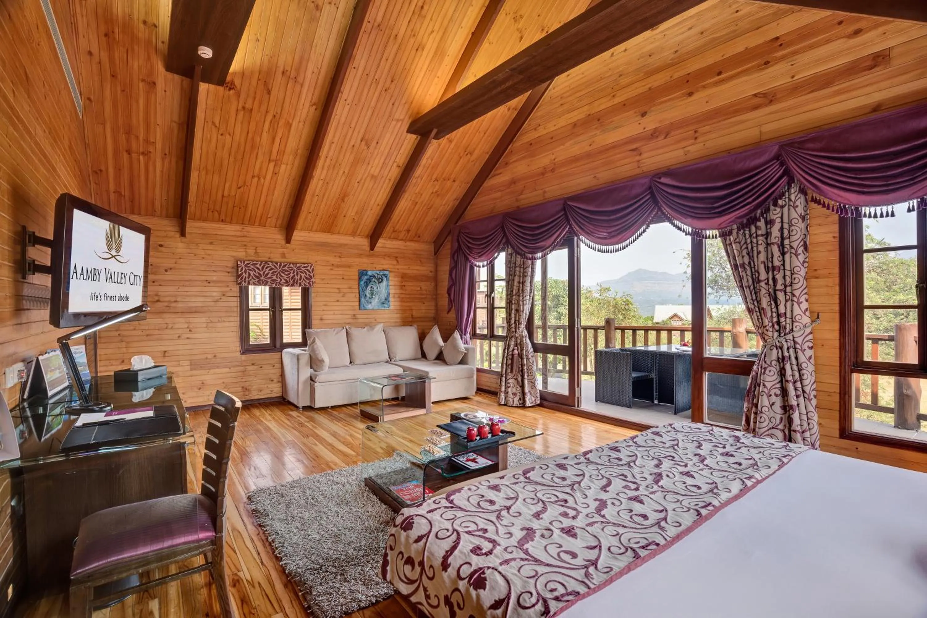 Bedroom, Bed in Aamby Valley City