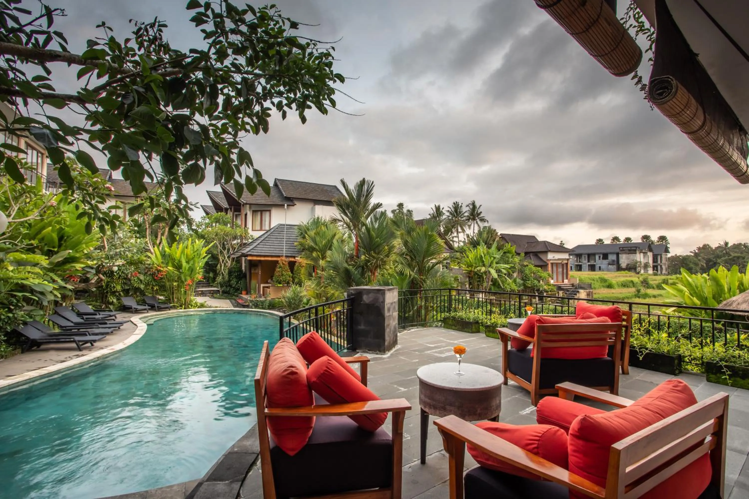 Lounge or bar in Bakung Ubud Resort and Villa