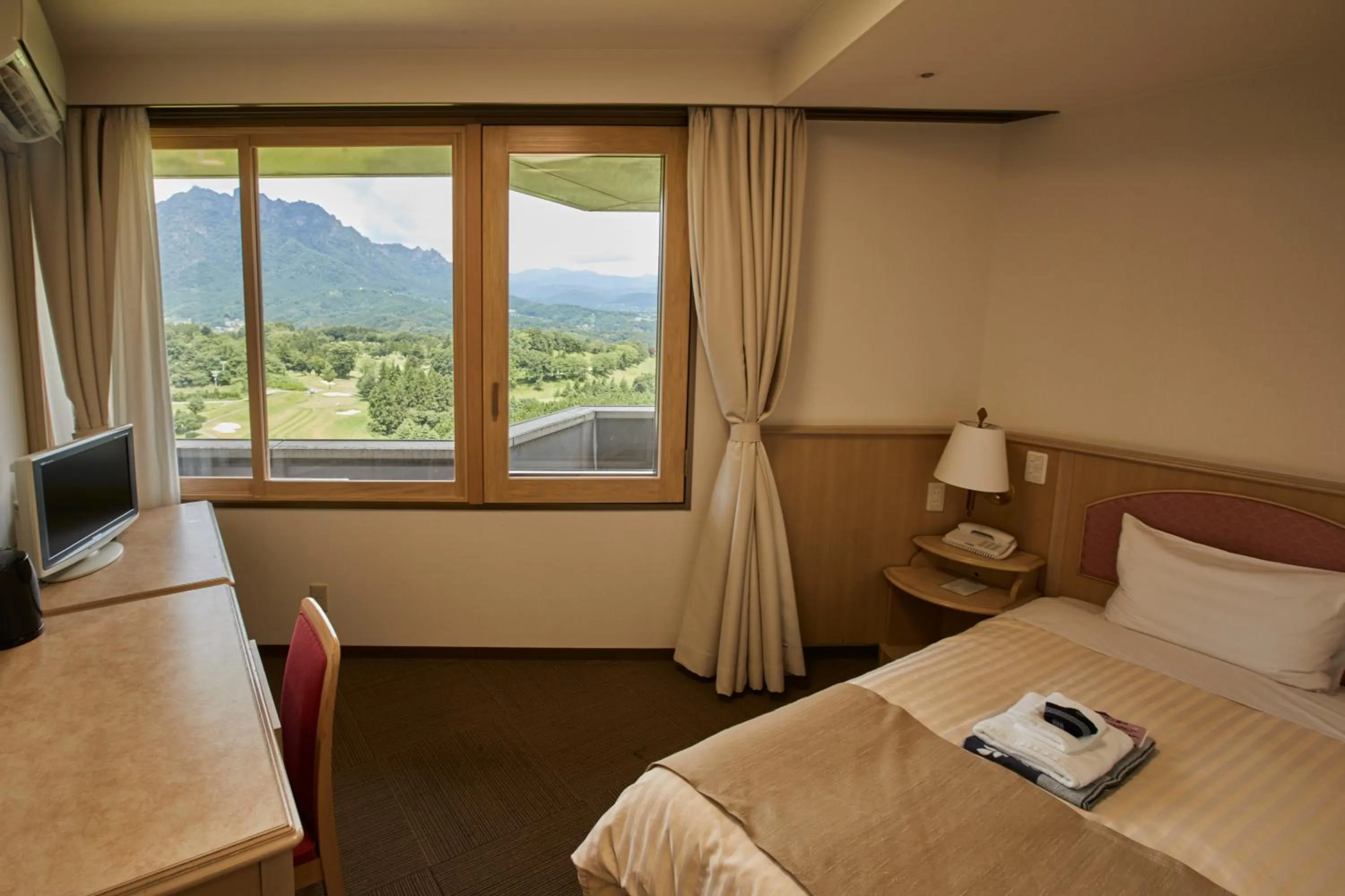 Photo of the whole room, Bed in Myogi Green Hotel