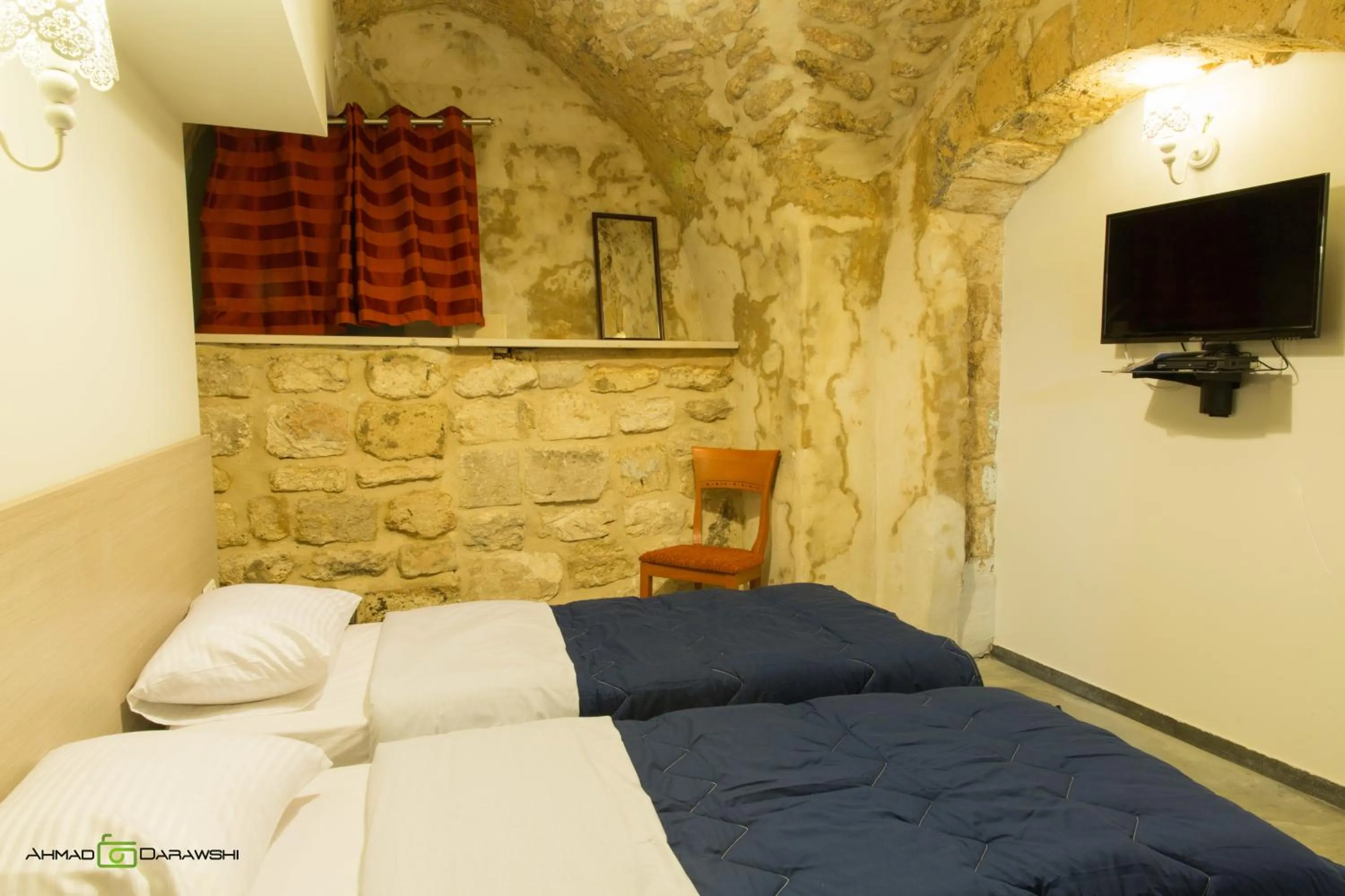 Bedroom, Bed in Al-Hakim Boutique Hotel Old Town Nazareth