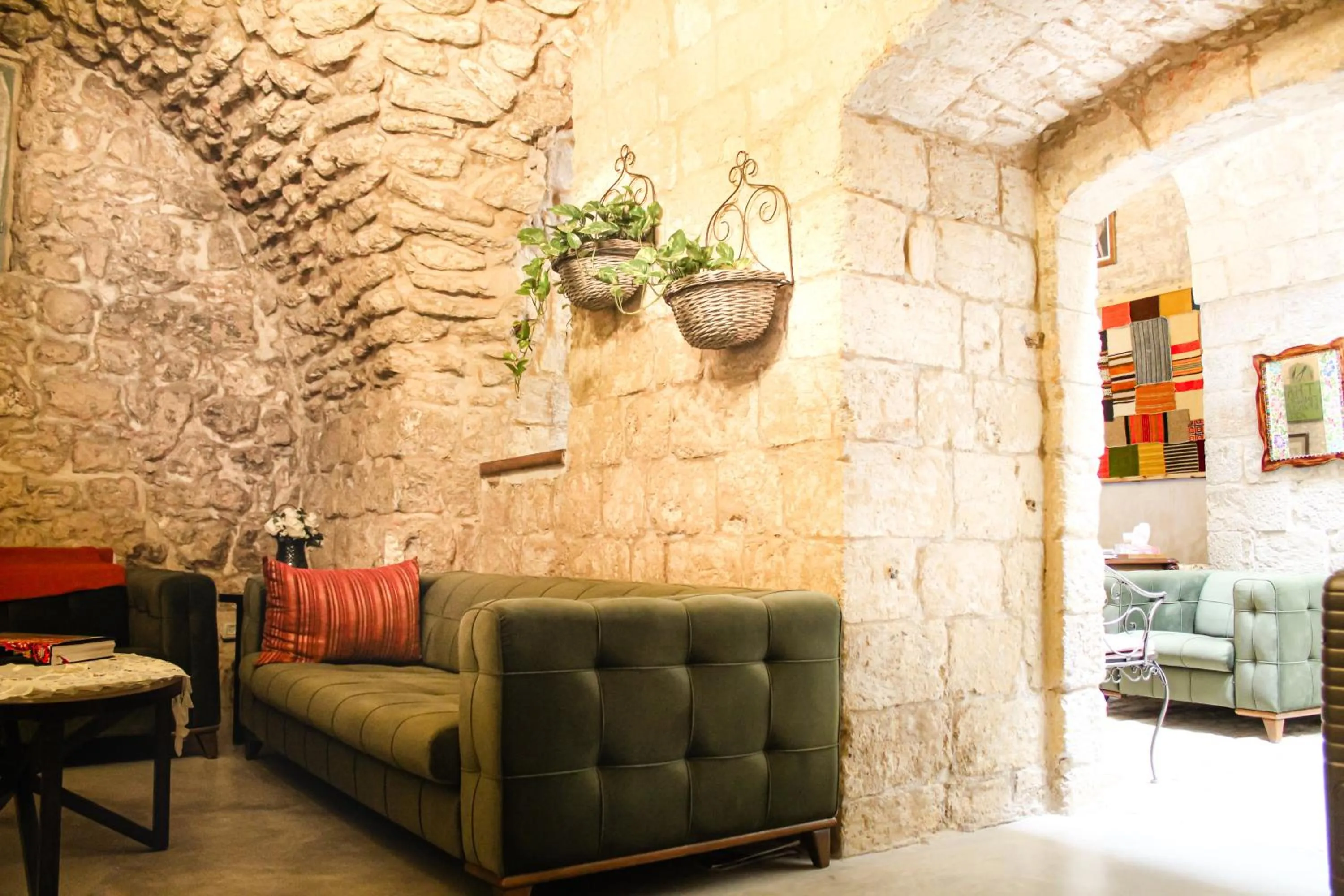 Seating area in Al-Hakim Boutique Hotel Old Town Nazareth