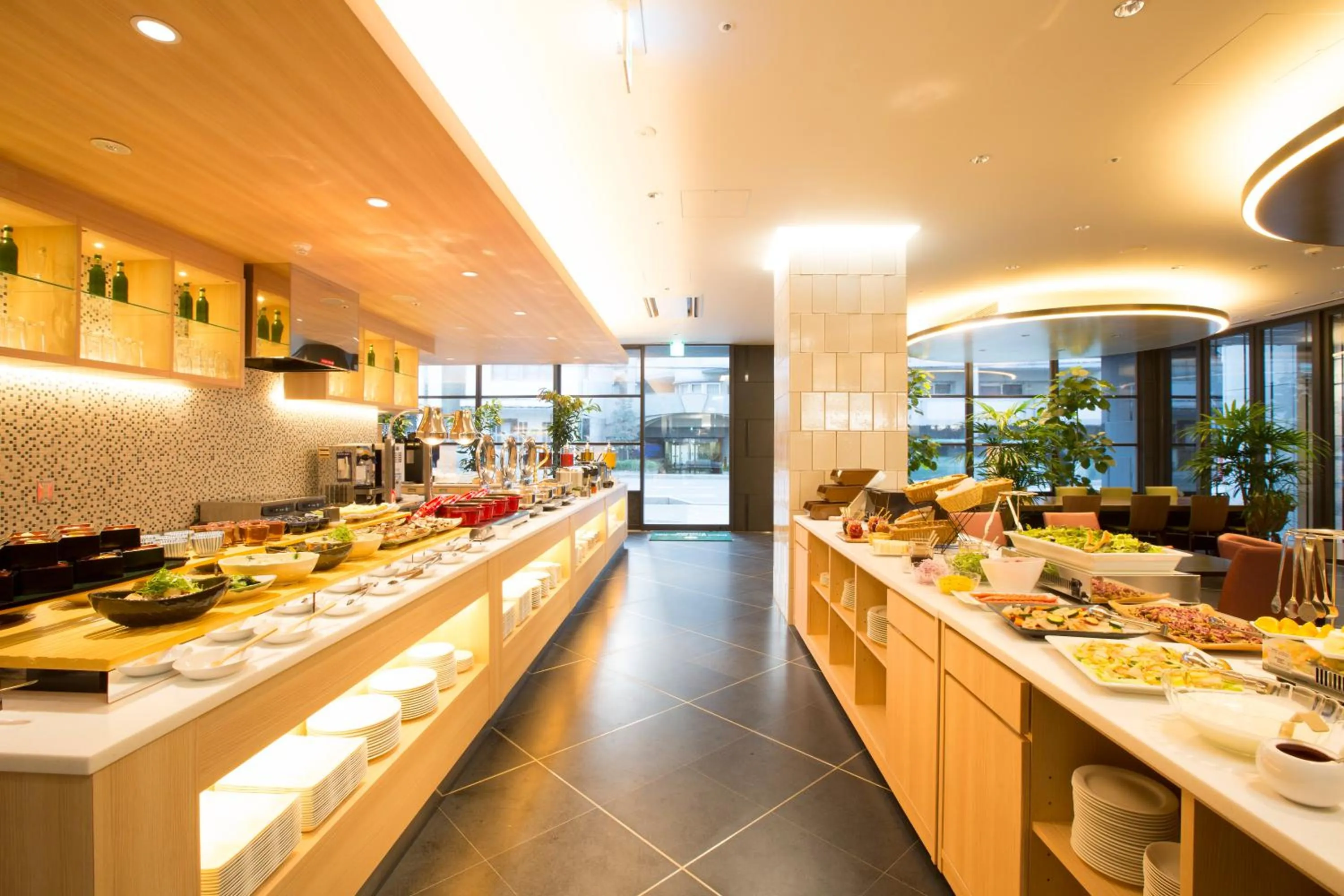 Buffet breakfast in Urban Hotel Kyoto Nijo Premium