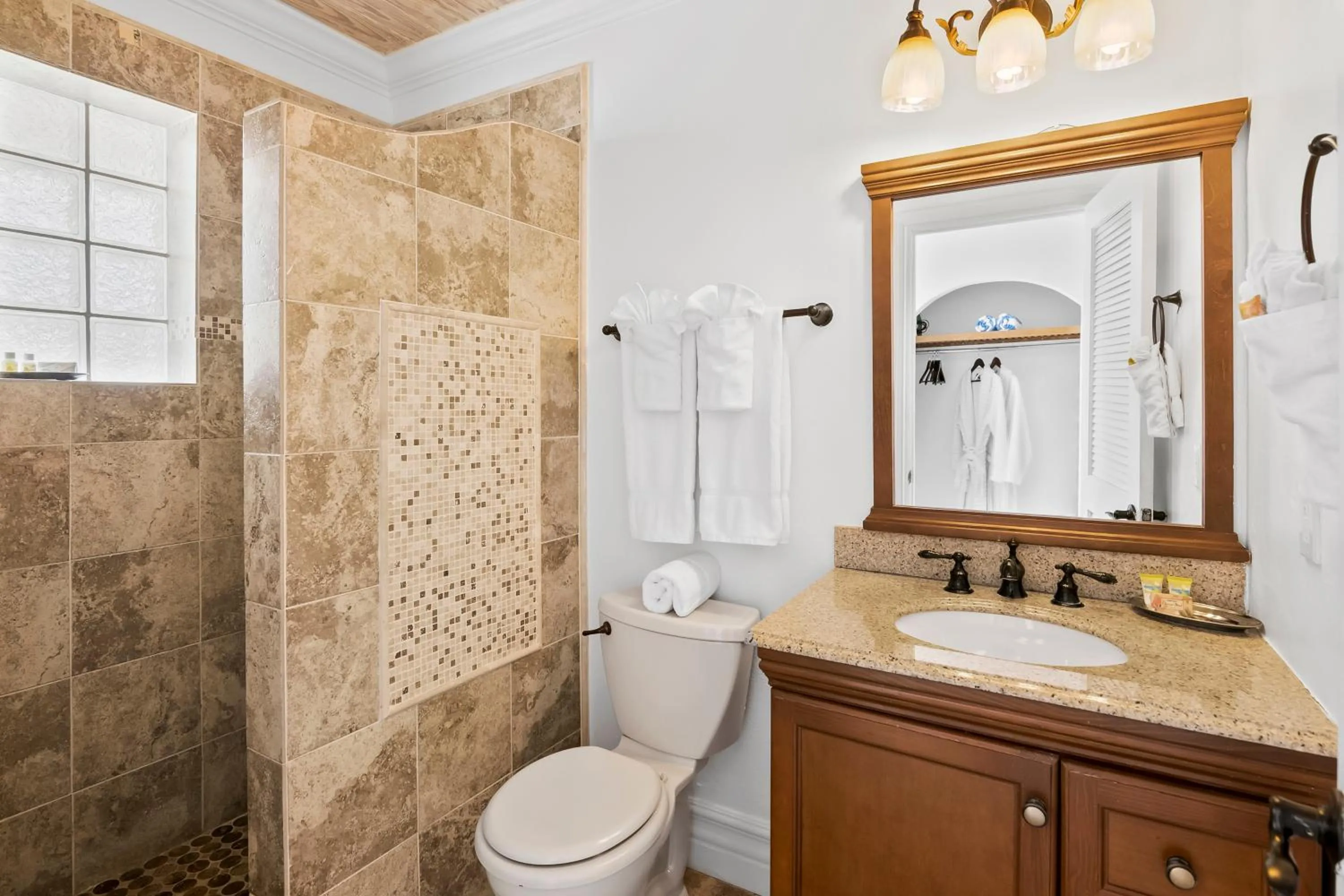 Shower in Augusta Bay