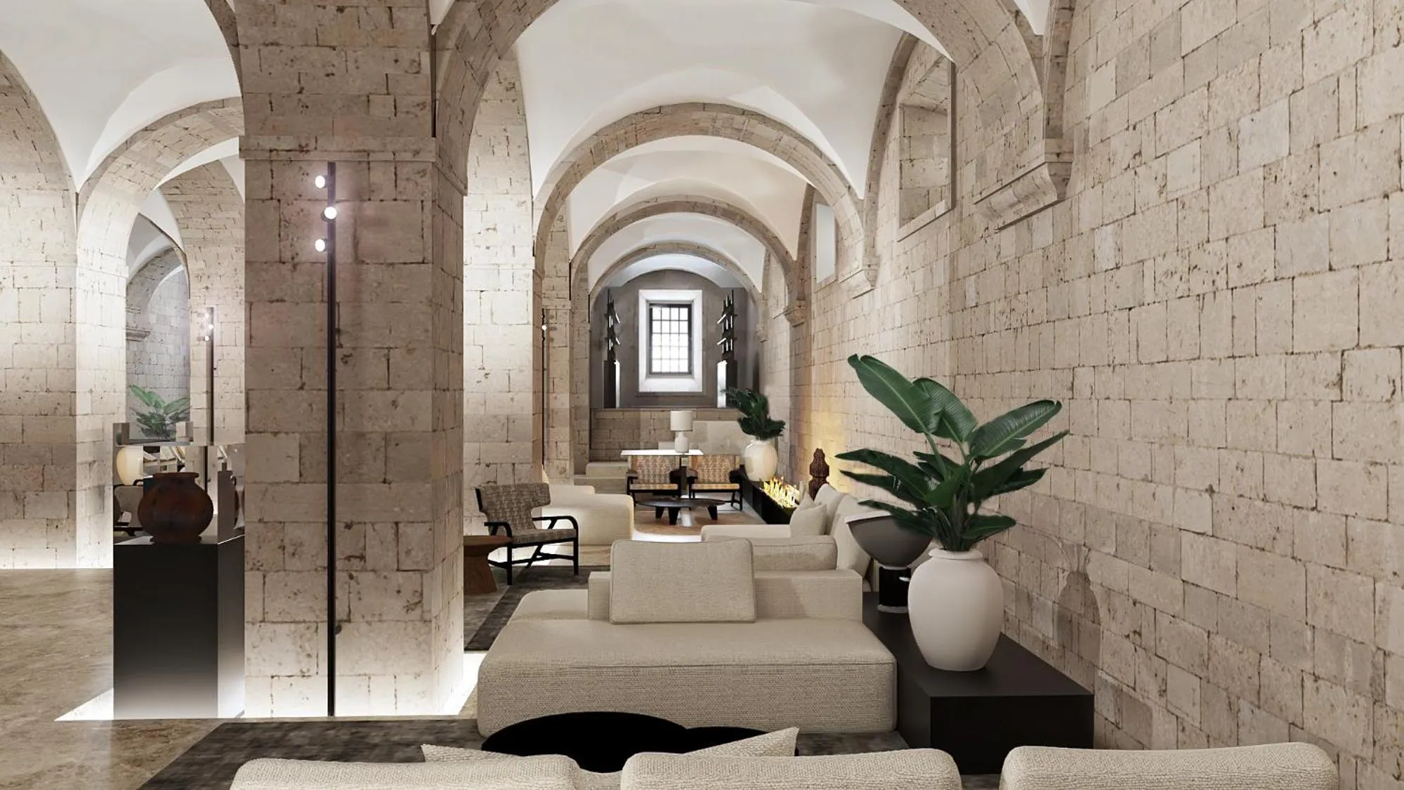 Seating area in MS Collection Arouca - Mosteiro de Arouca