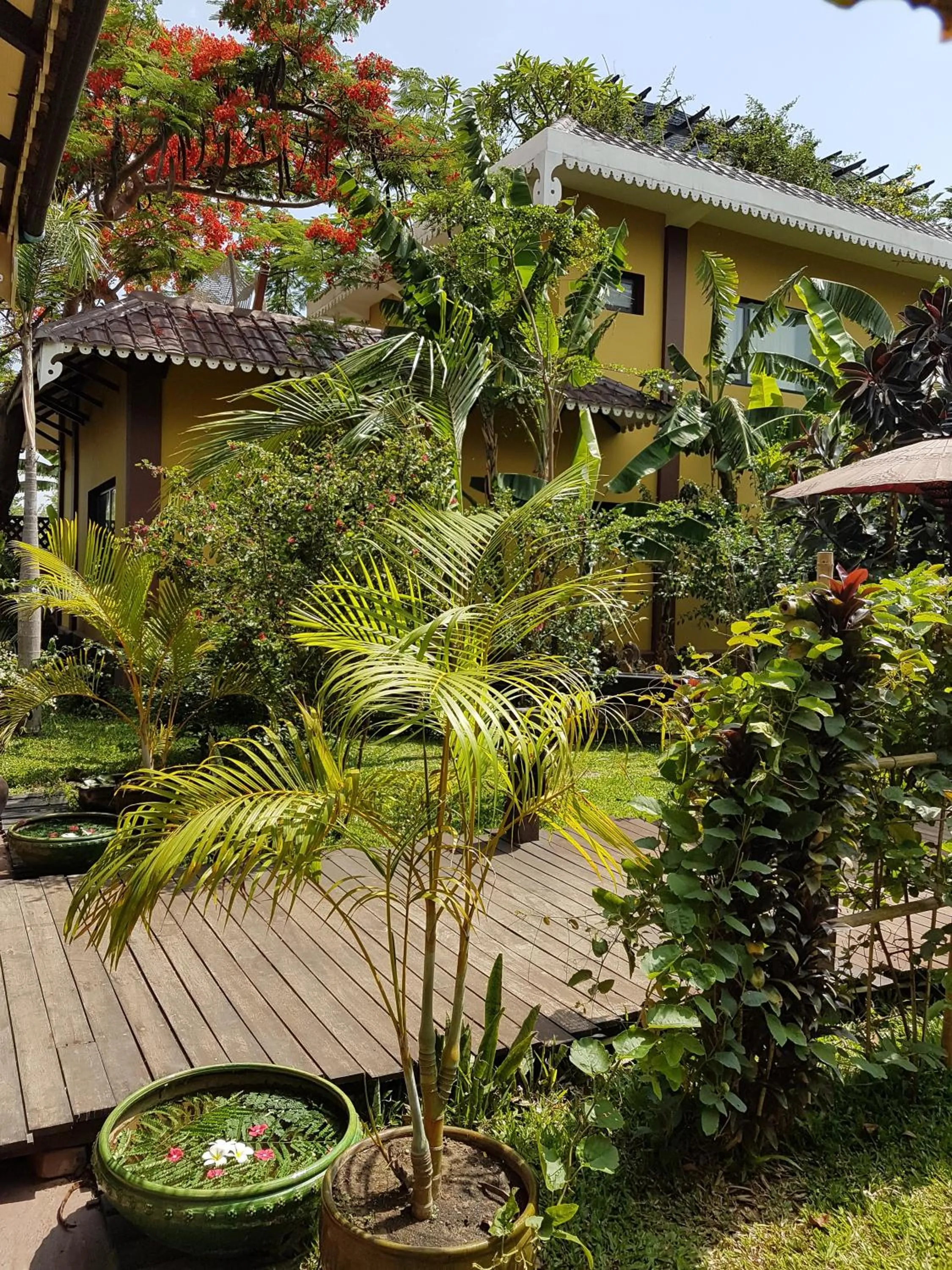 Garden view in Thanakha Inle Hotel