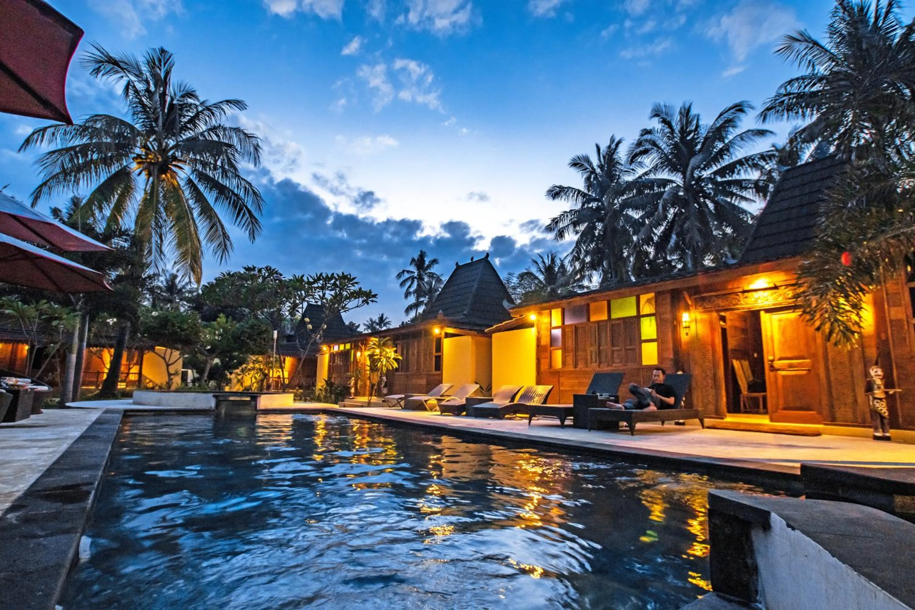Pool view in Salim Beach Resort