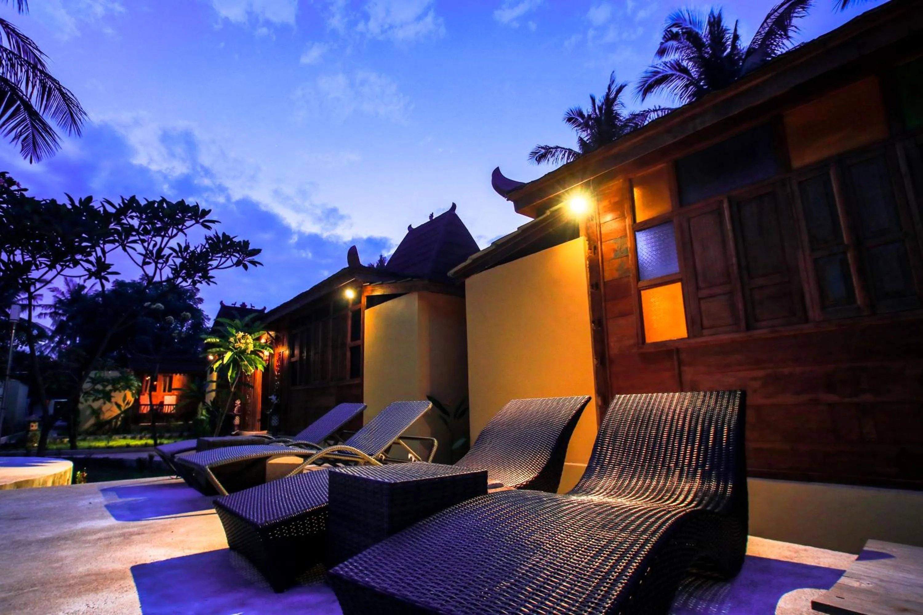 Patio in Salim Beach Resort