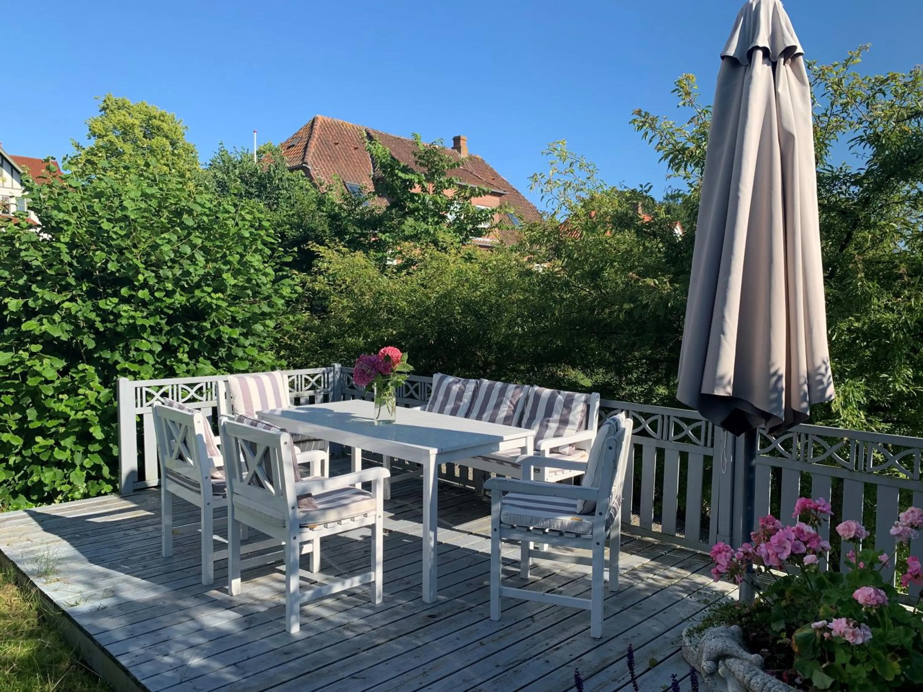 Garden in Hotel Sønderborg Garni
