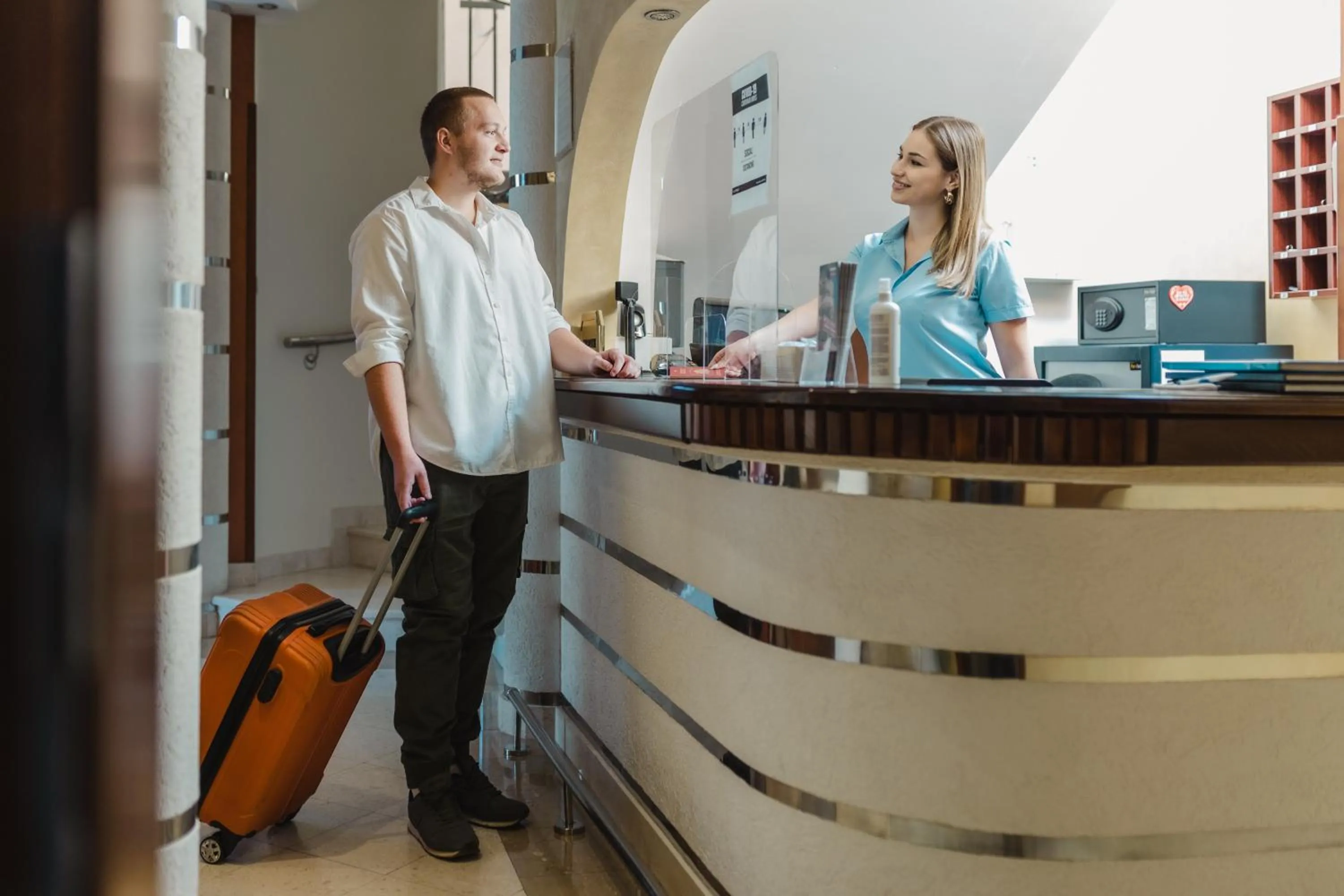 Lobby or reception in Garni Hotel Koral