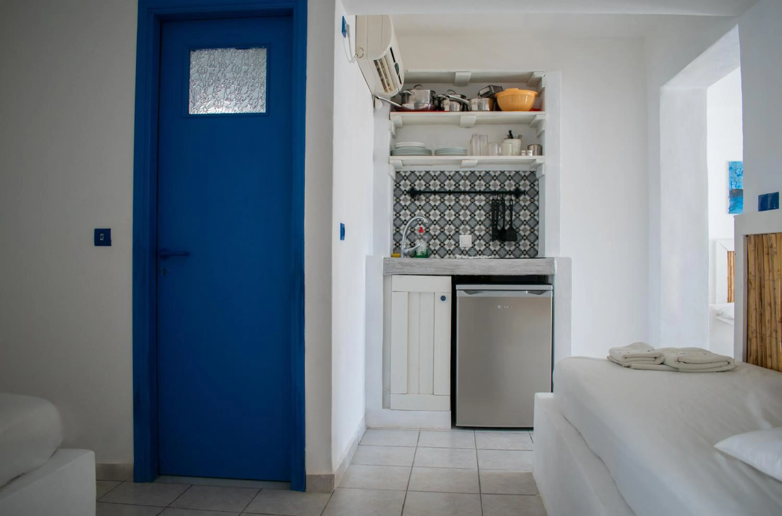 Bed in Aeraki Studios