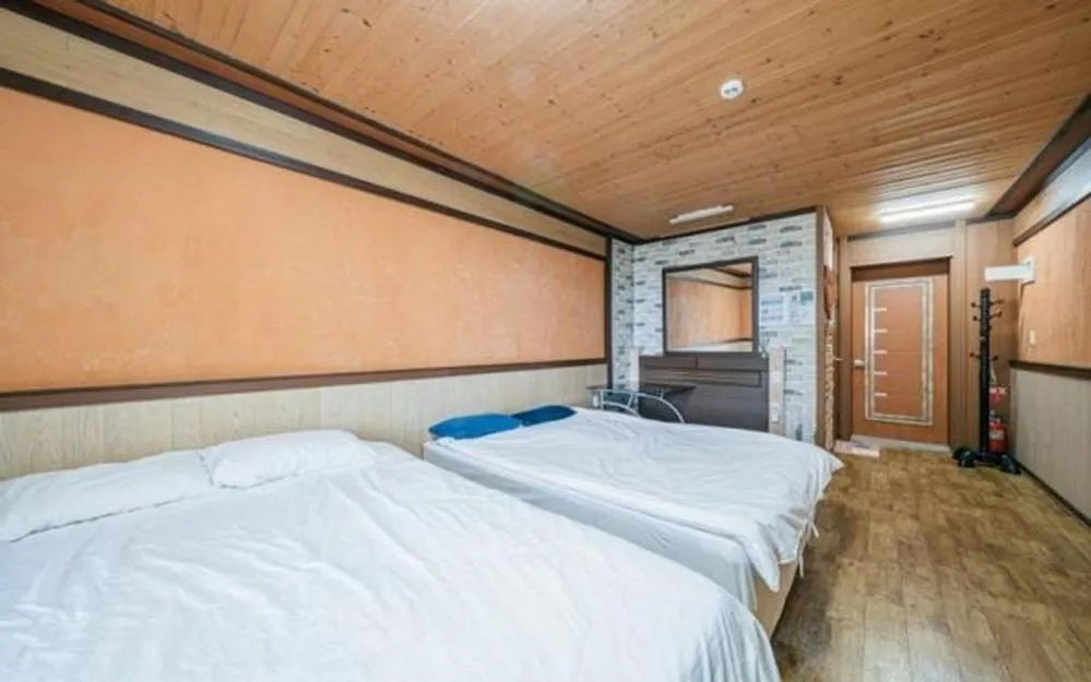 Bed in Jeju Joy Hill Pension