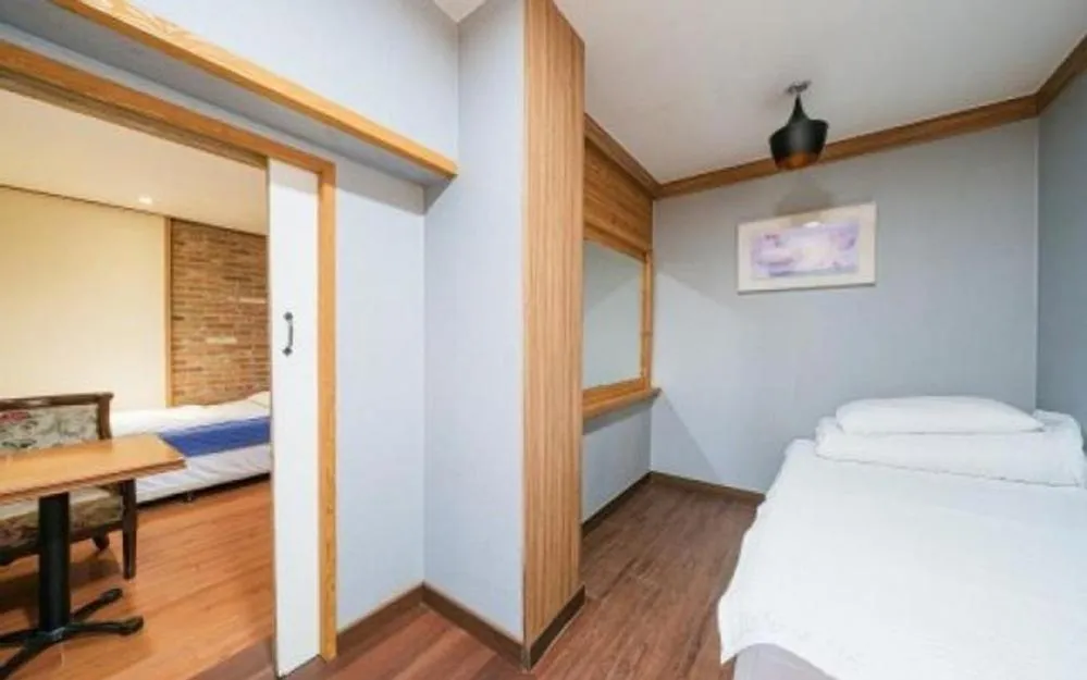 Bed in Jeju Joy Hill Pension