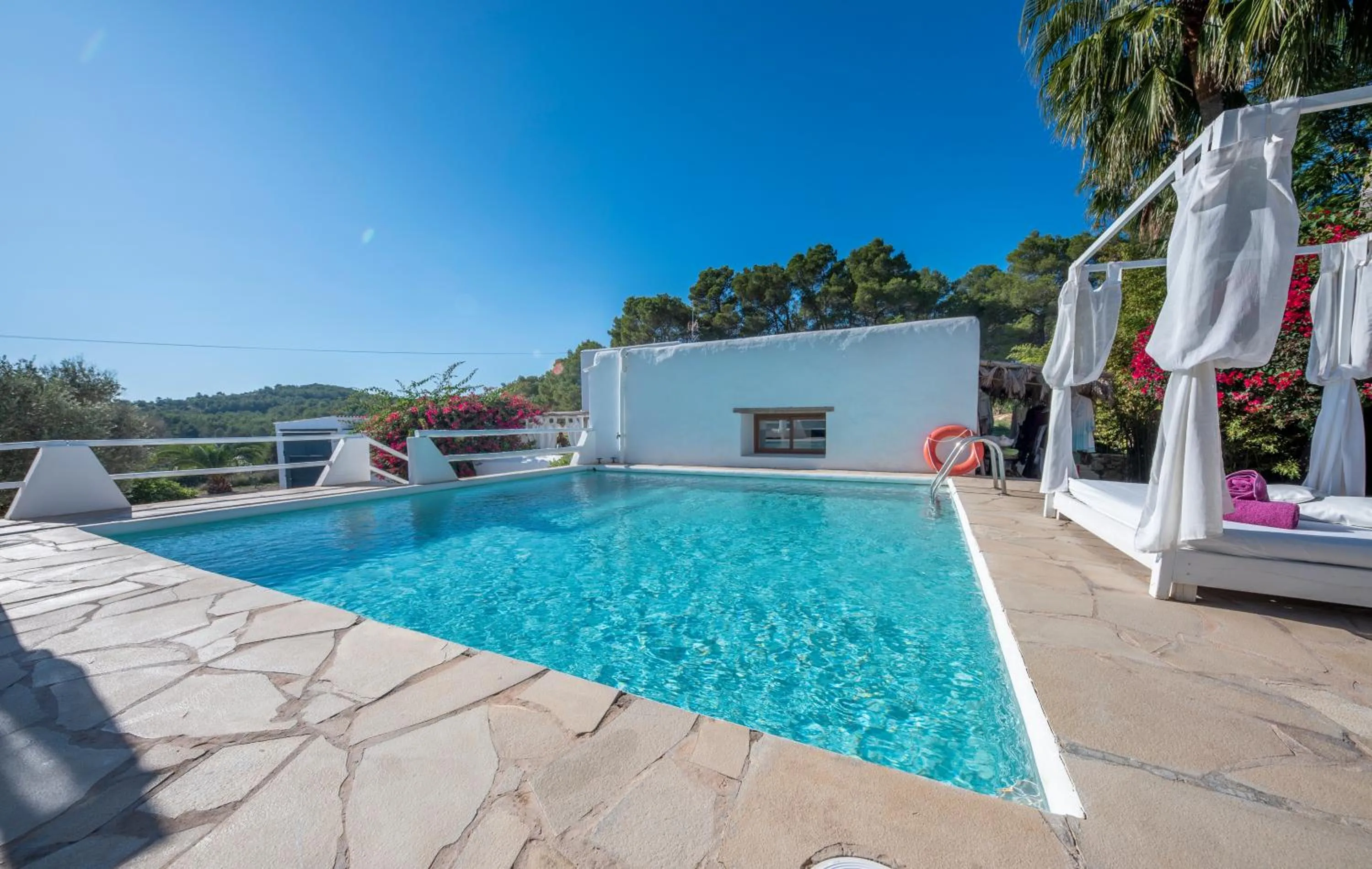 Pool view in Agroturismo Can Cosmi Prats