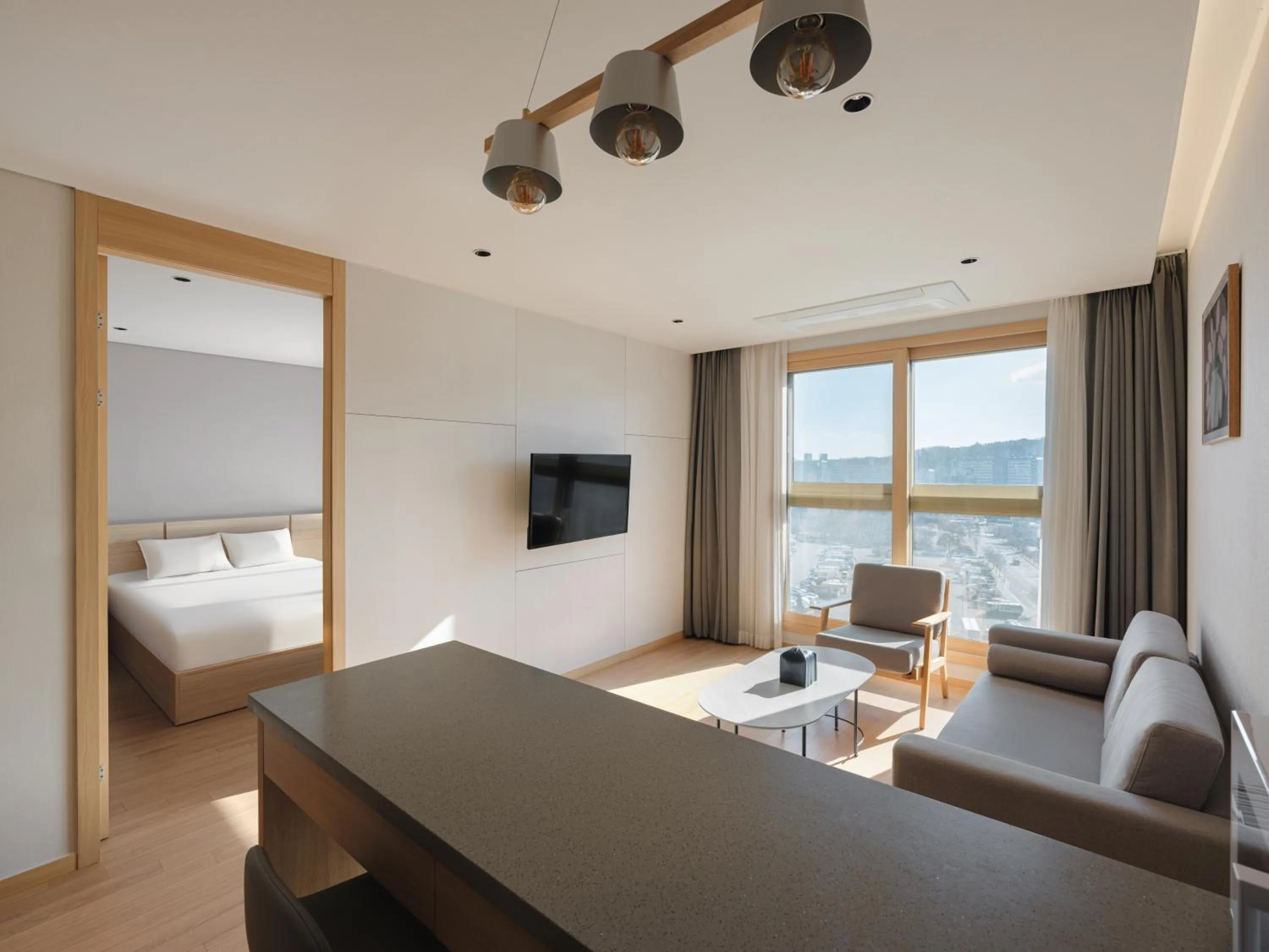 Bed in Le Collective Sokcho Central