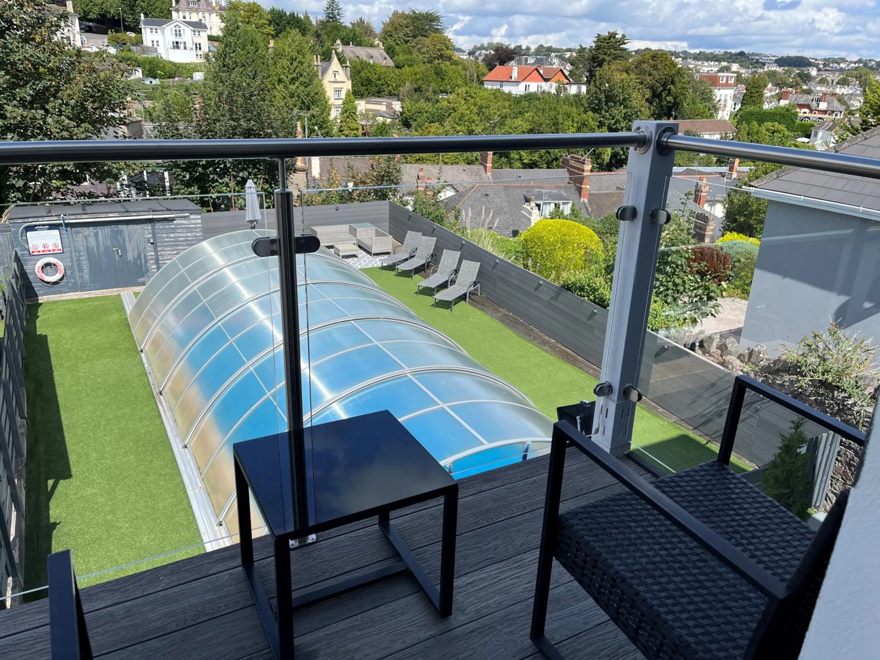 Pool view in Atlantis Holiday Apartments