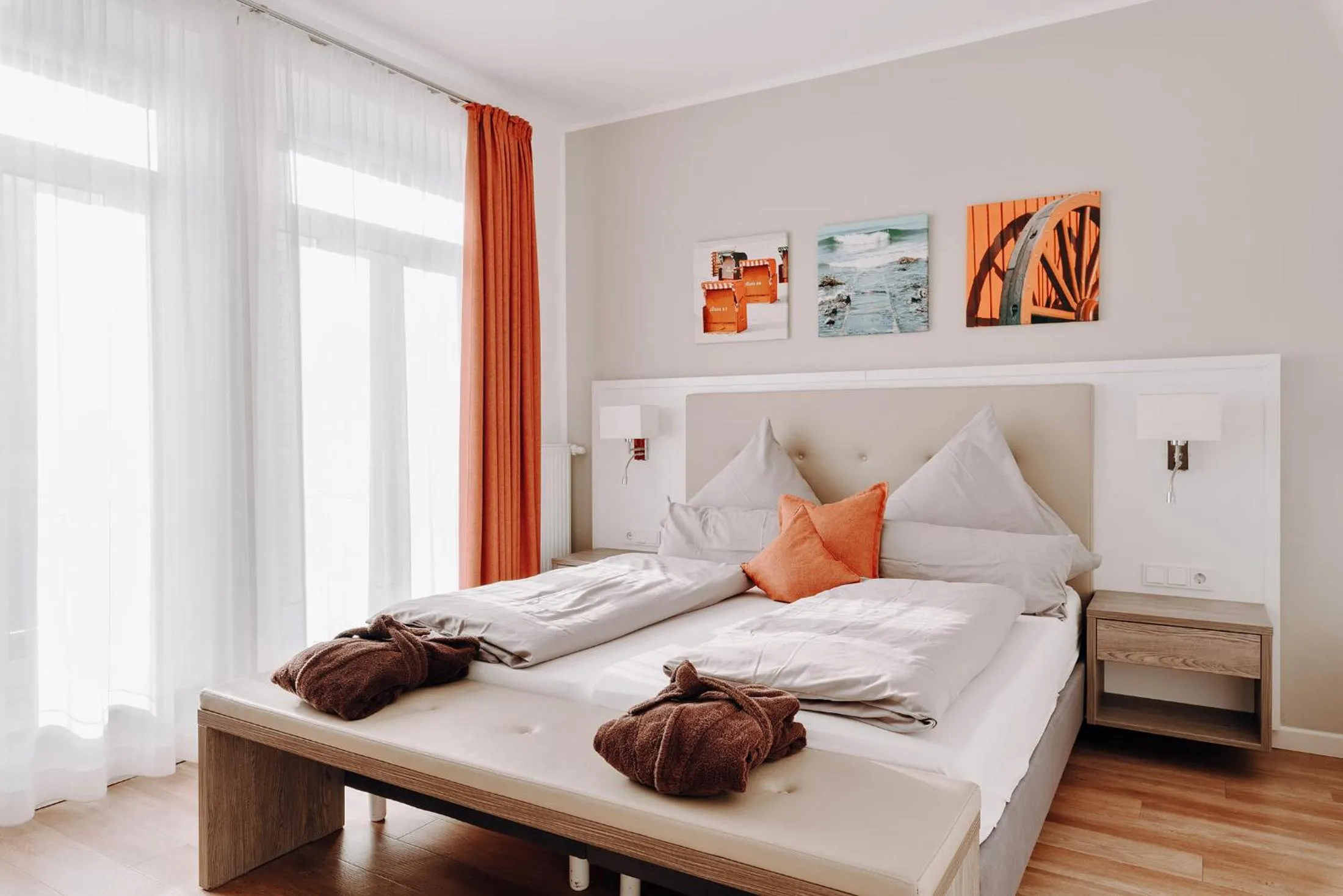 Bed in Hotel Inselhof Borkum