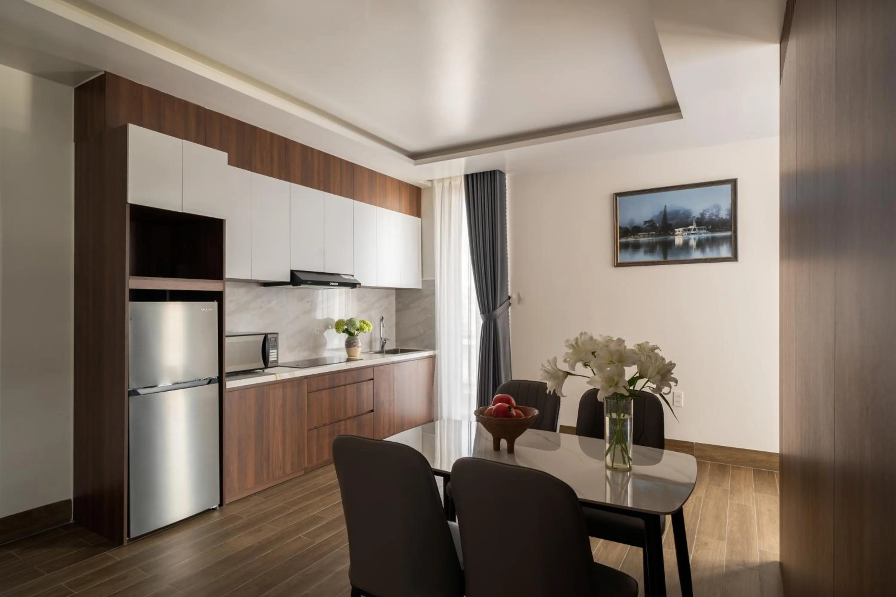 Kitchen or kitchenette in Anteaus Hotel Đà Lạt