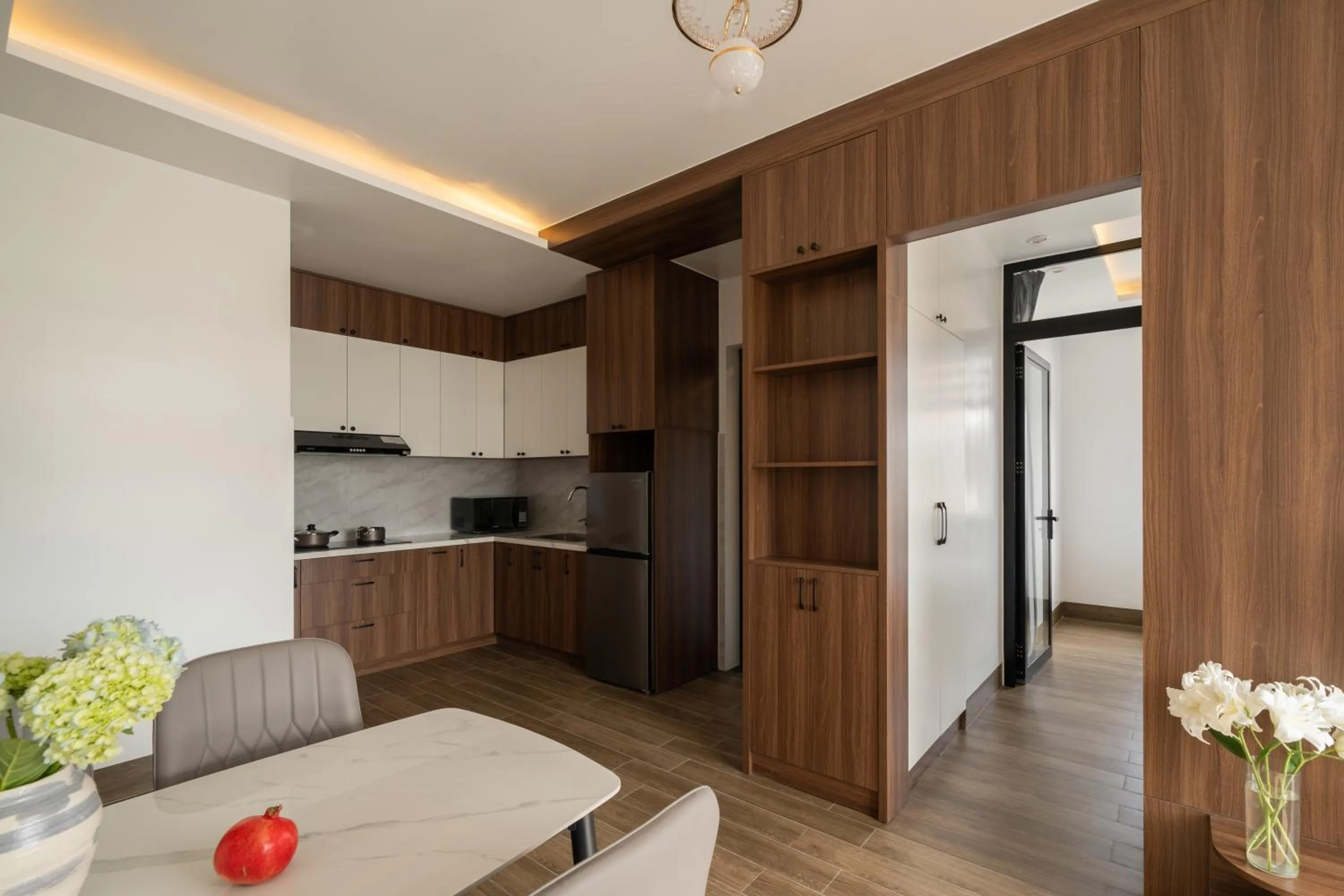 Kitchen or kitchenette in Anteaus Hotel Đà Lạt