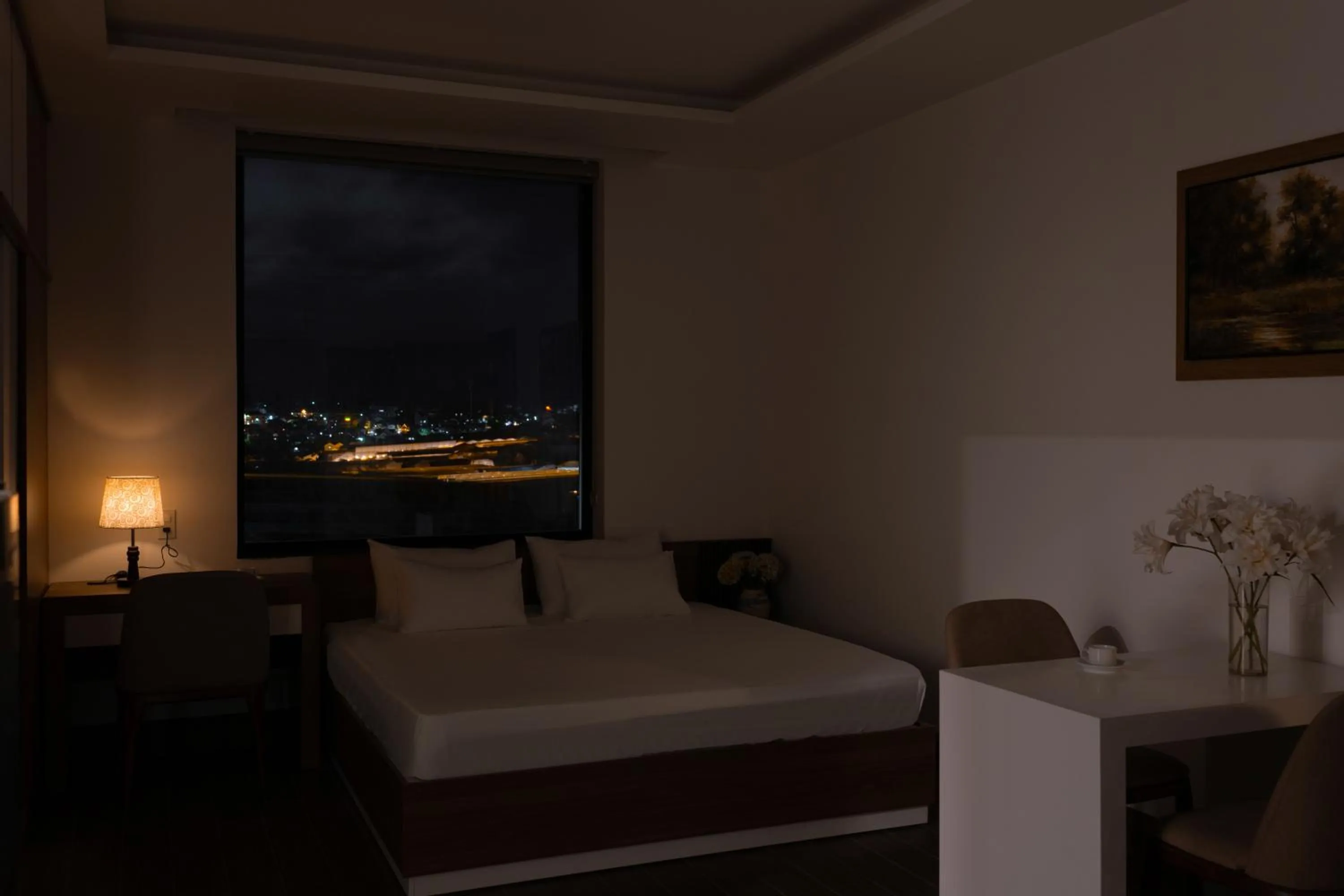 View (from property/room), Bed in Anteaus Hotel Đà Lạt