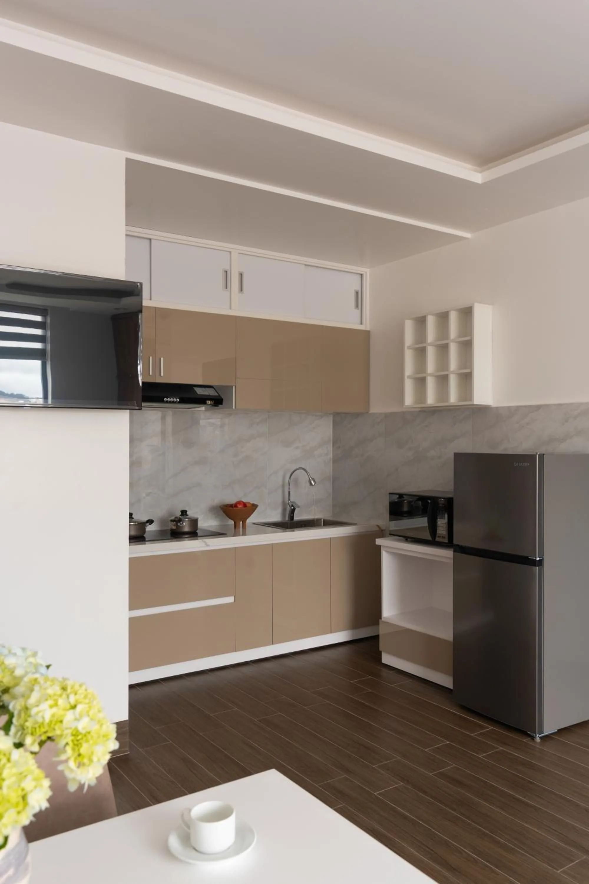 Kitchen or kitchenette in Anteaus Hotel Đà Lạt