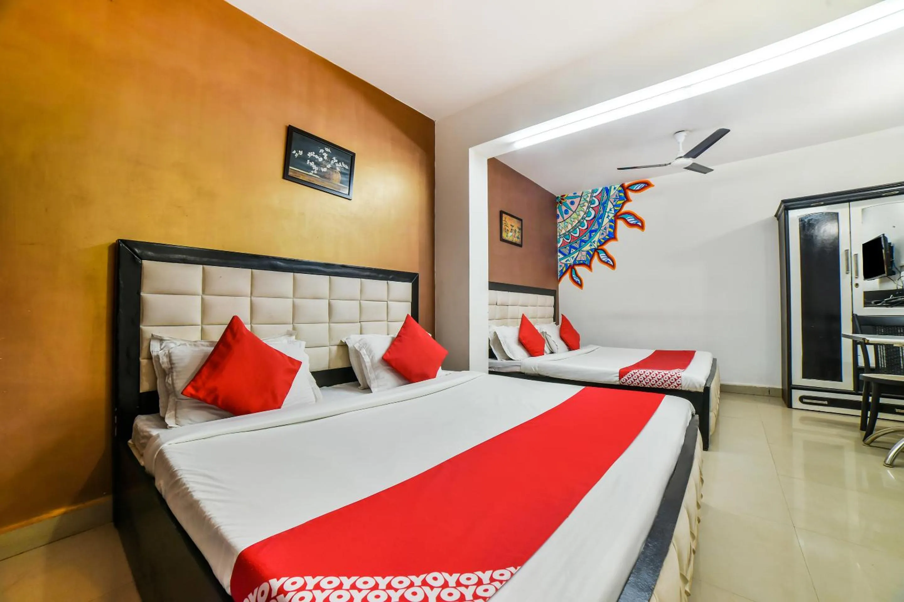 Bedroom, Bed in Dewa Goa Hotel Near Dabolim Airport