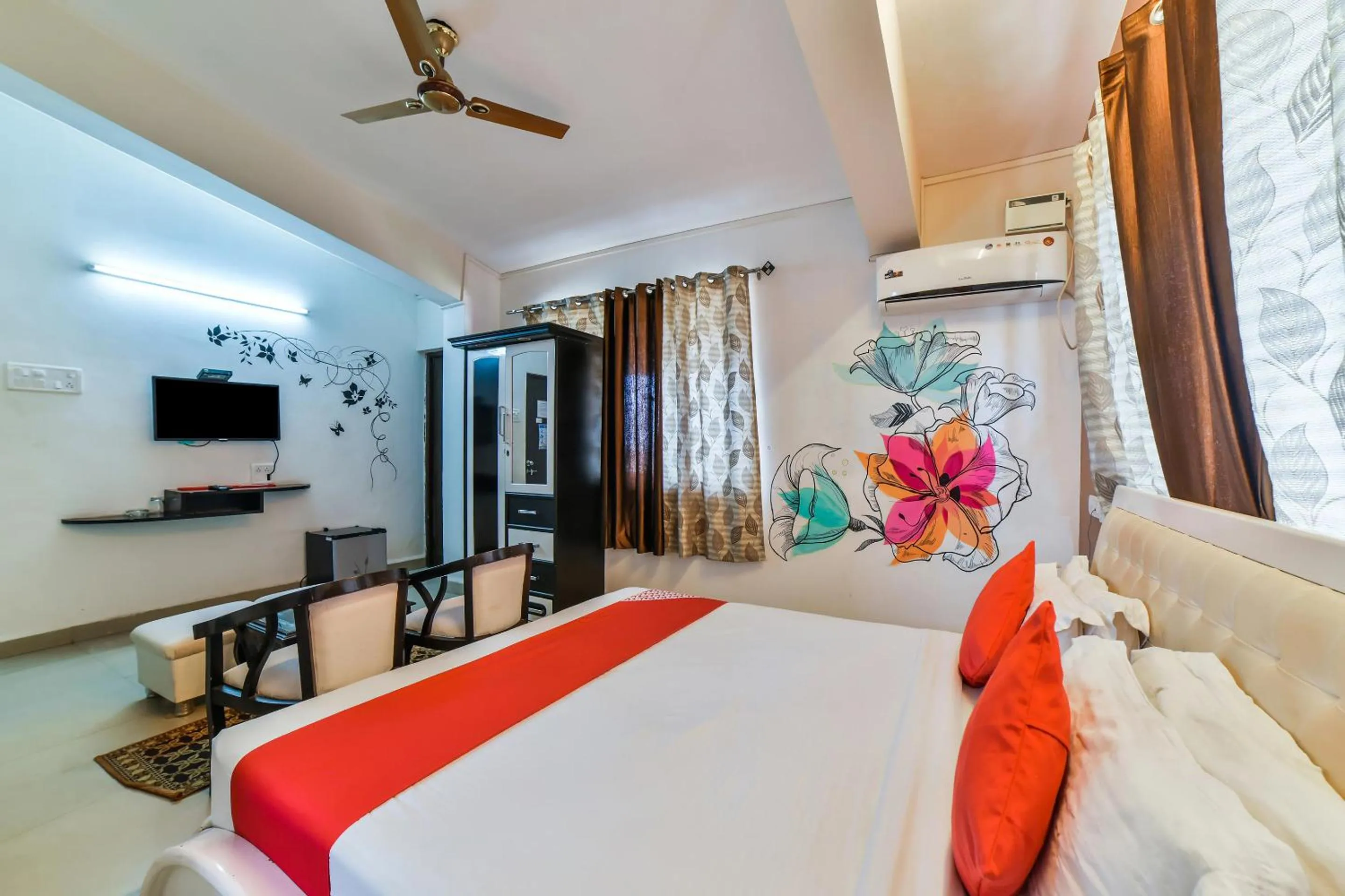 Bedroom, Bed in Dewa Goa Hotel Near Dabolim Airport