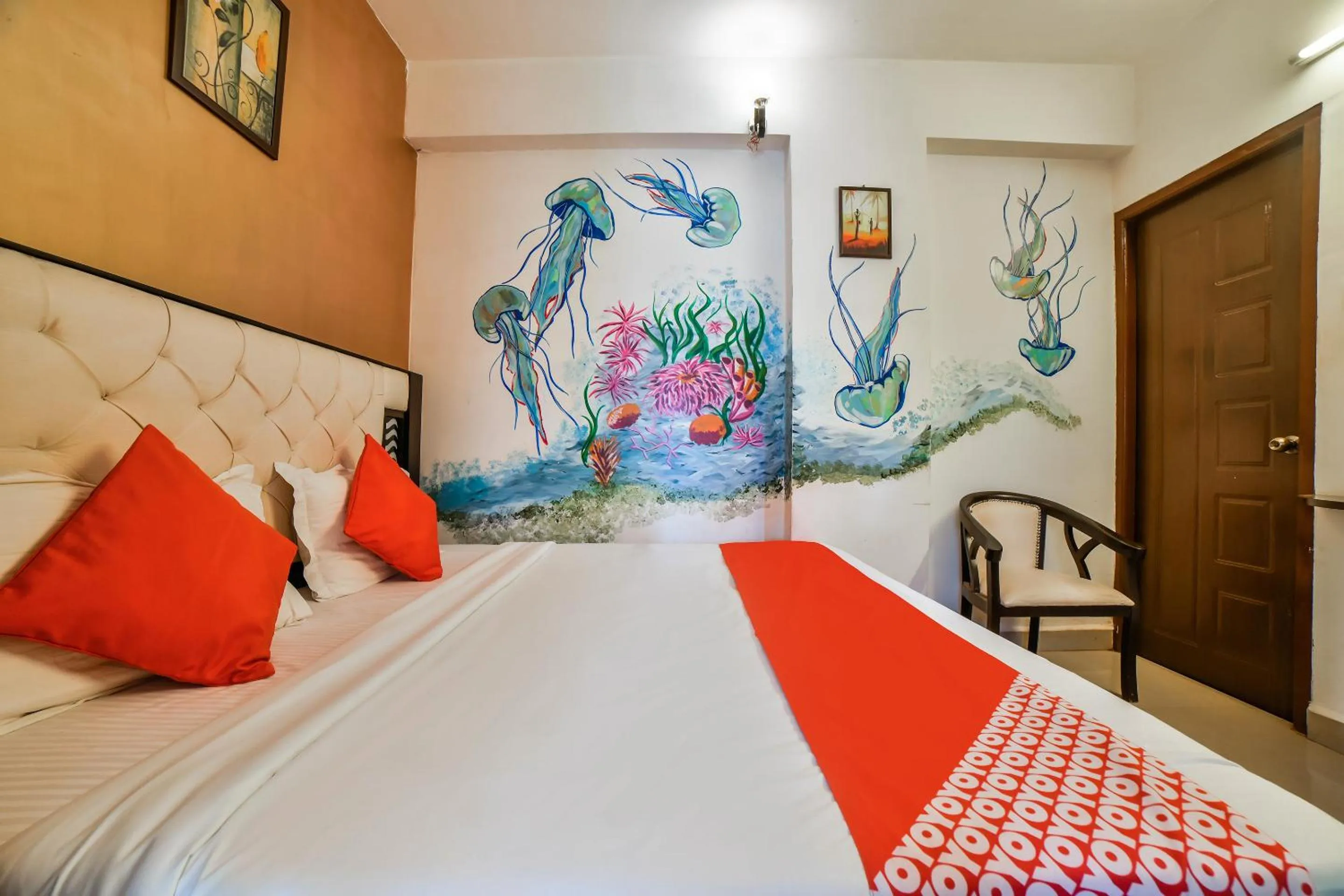 Bedroom, Bed in Dewa Goa Hotel Near Dabolim Airport