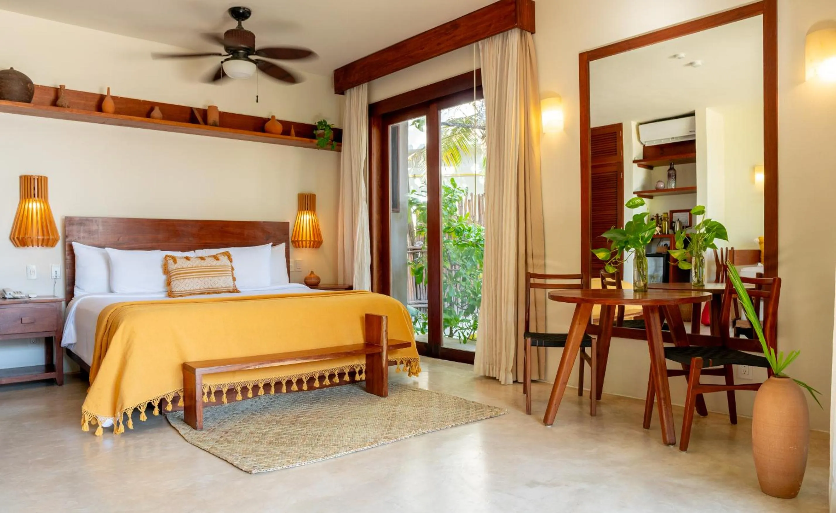 Bed in La Zebra Tulum, a Small Luxury Hotel