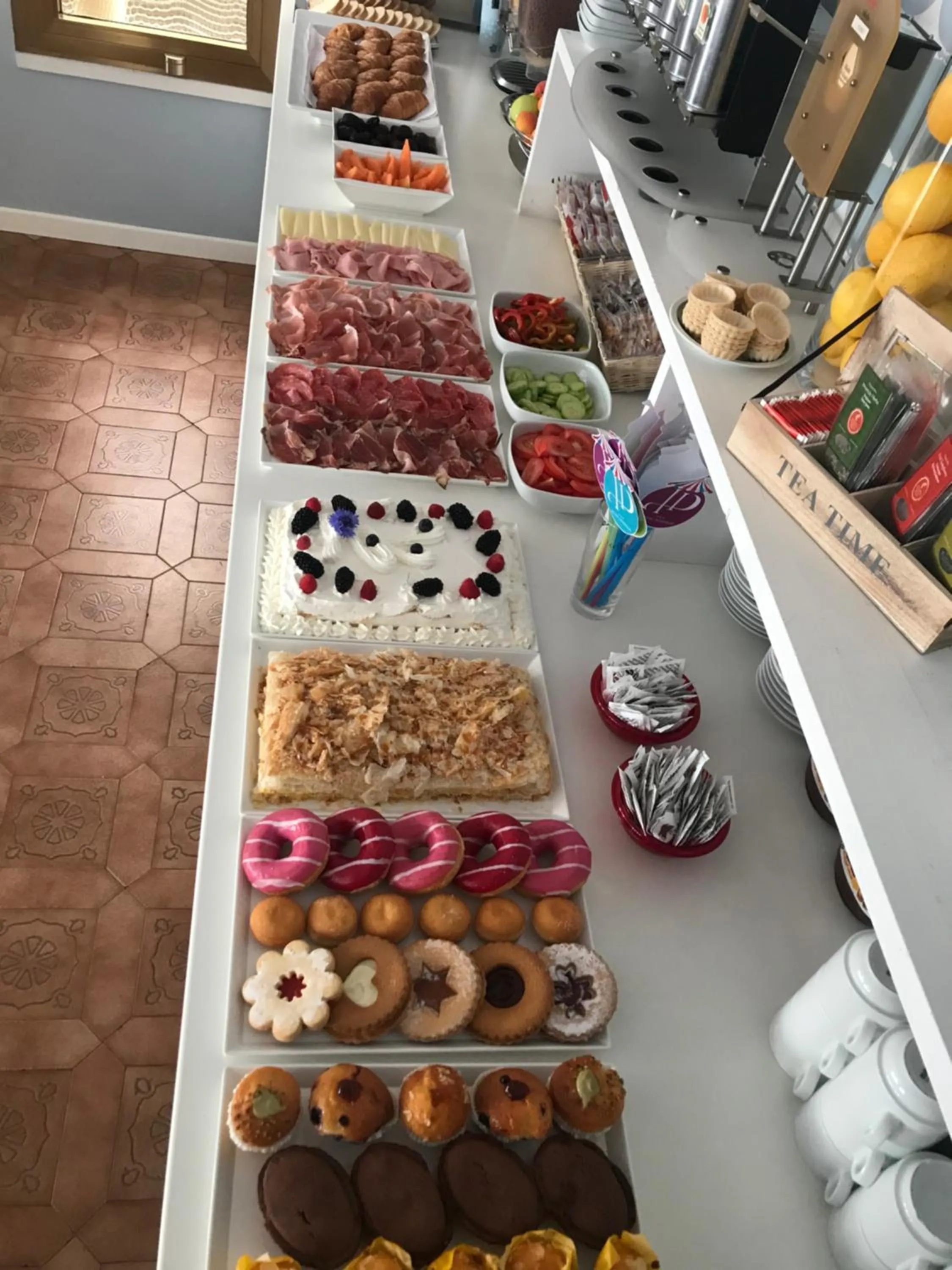 Buffet breakfast in Hotel Domingo