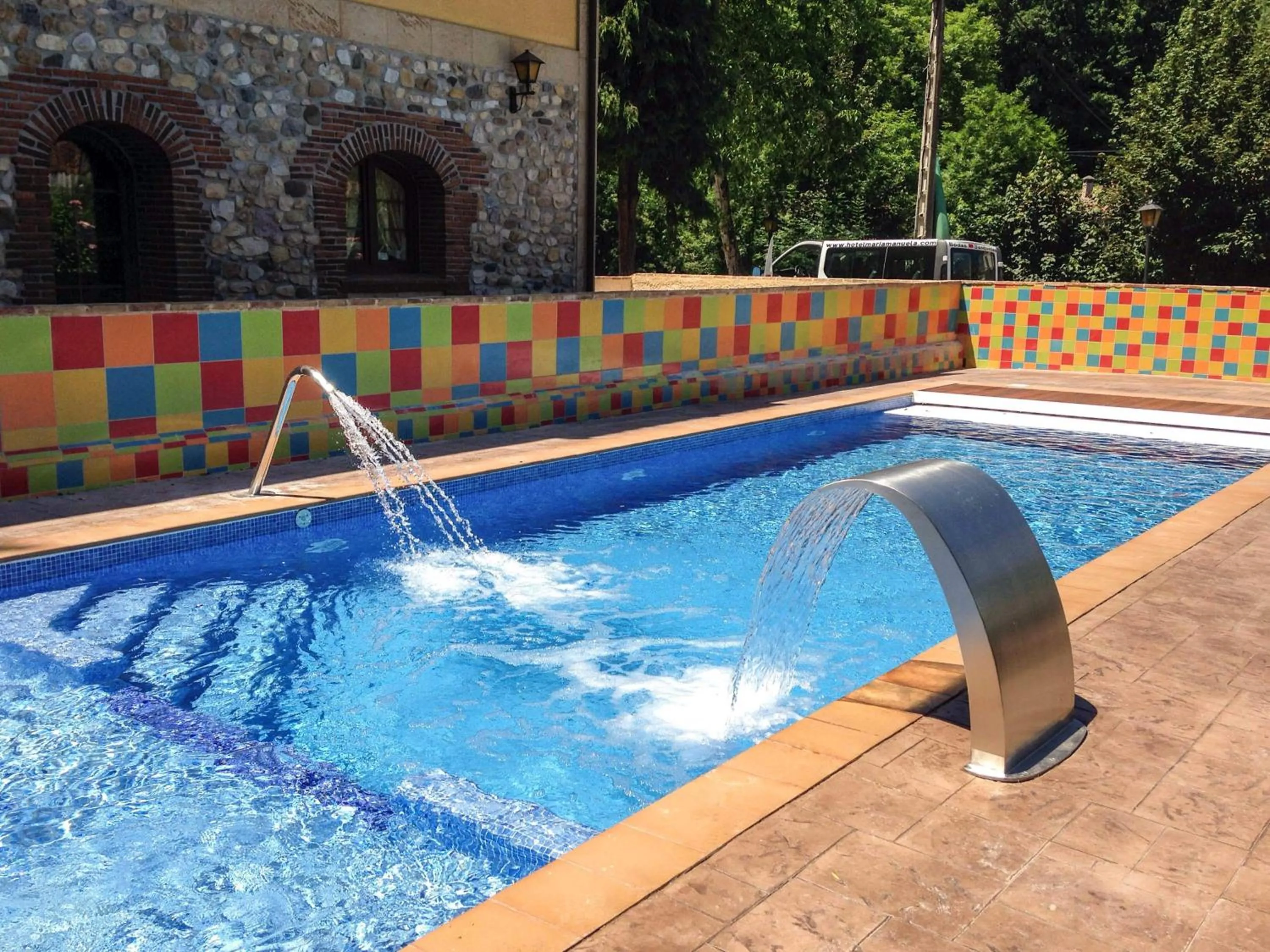 Pool view in Hotel Trapa