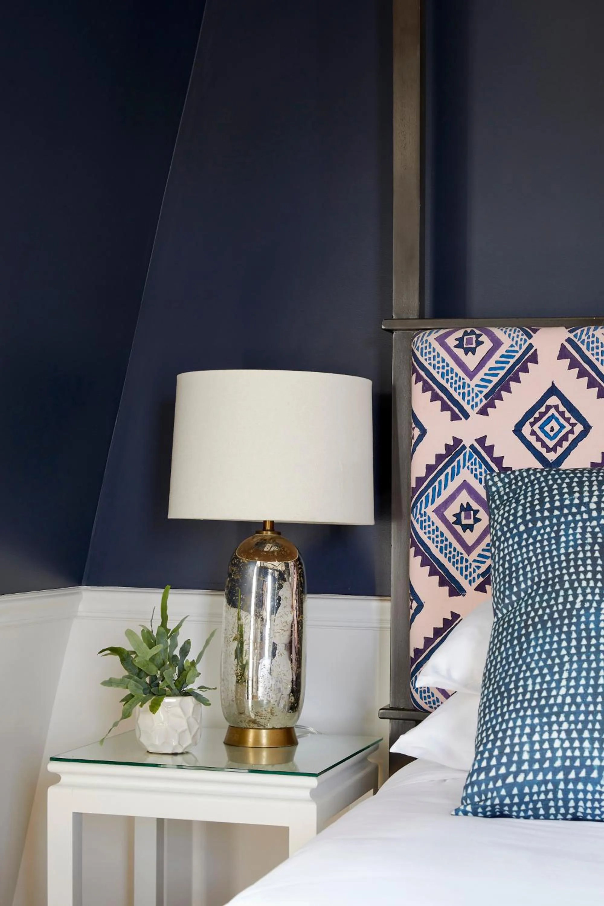 Decorative detail, Bed in The Christopher, The Edgartown Collection