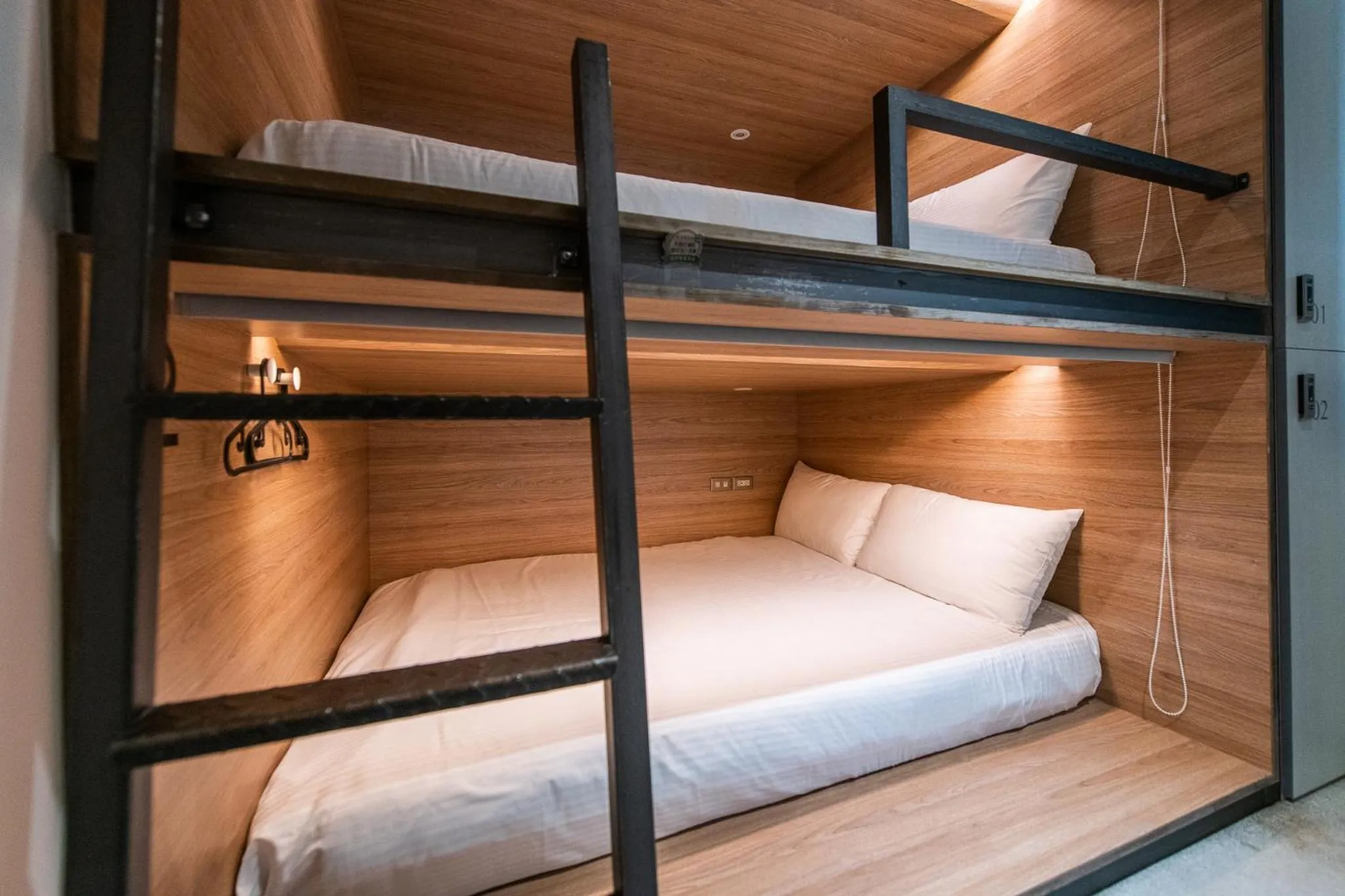 bunk bed in Bouti City Capsule Inn