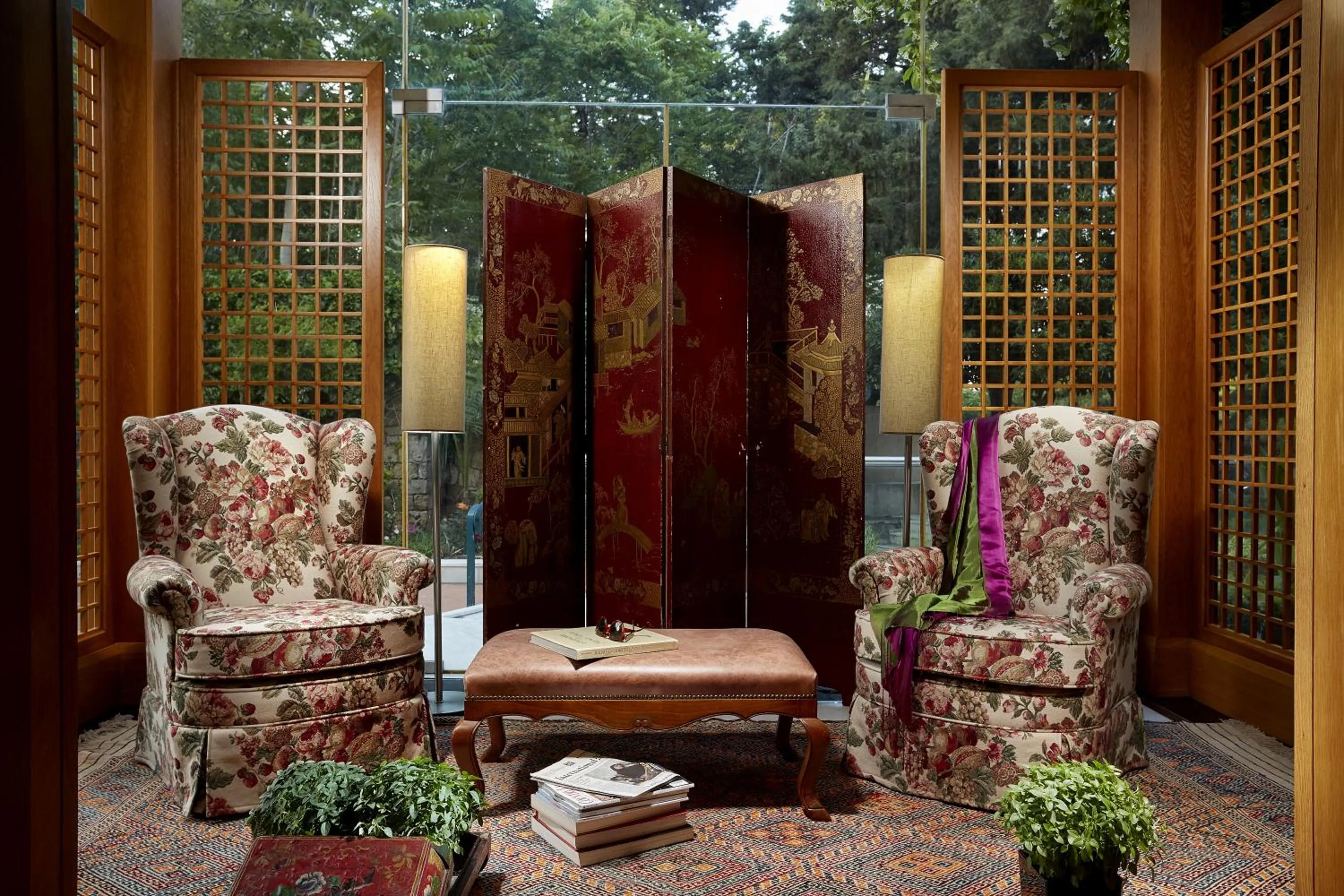 Seating area in Rodos Park