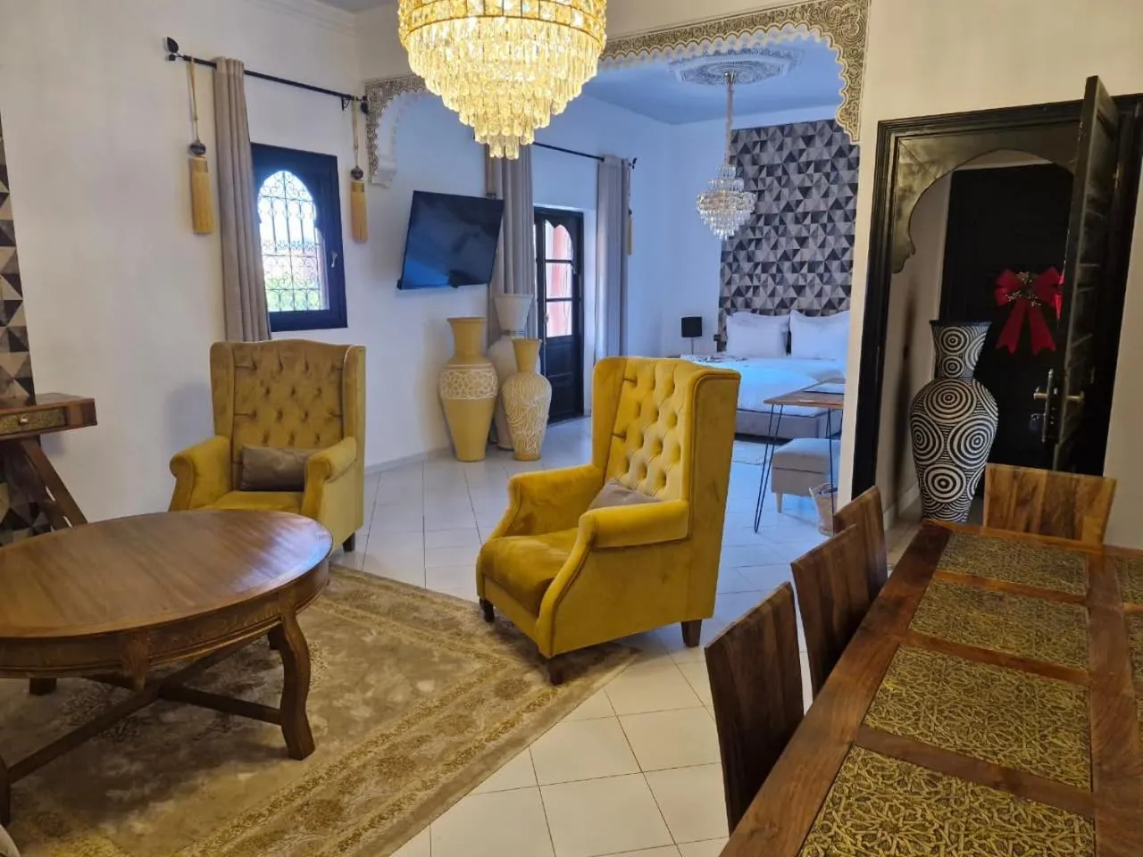 Living room in Riad Soir De Marrakech