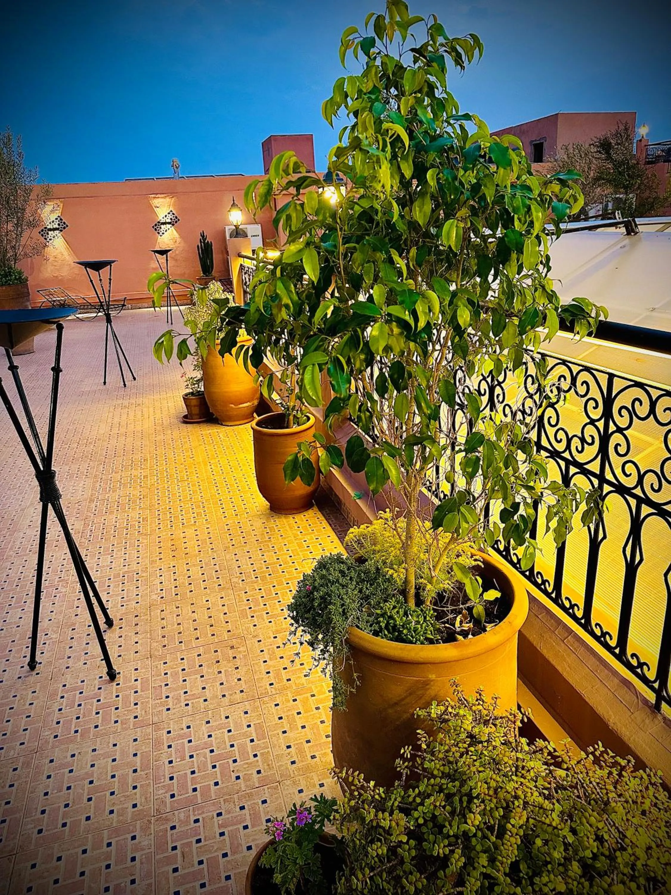 Balcony/Terrace in Riad Soir De Marrakech