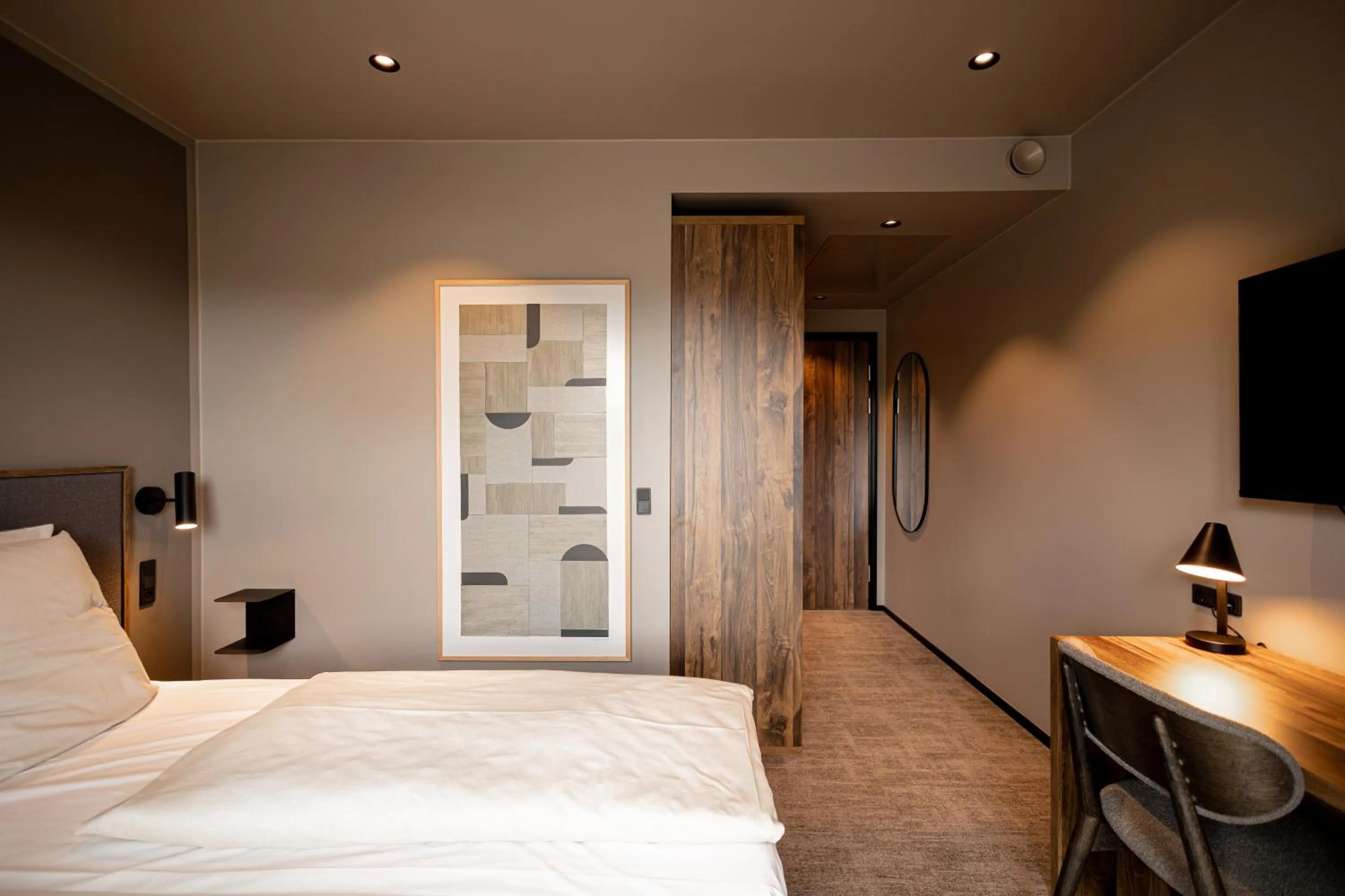 Bed in Hotel Melfarhus