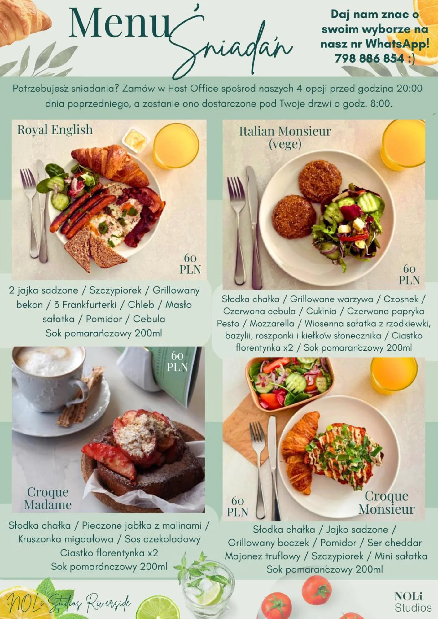 Breakfast in Noli Gdansk Riverside