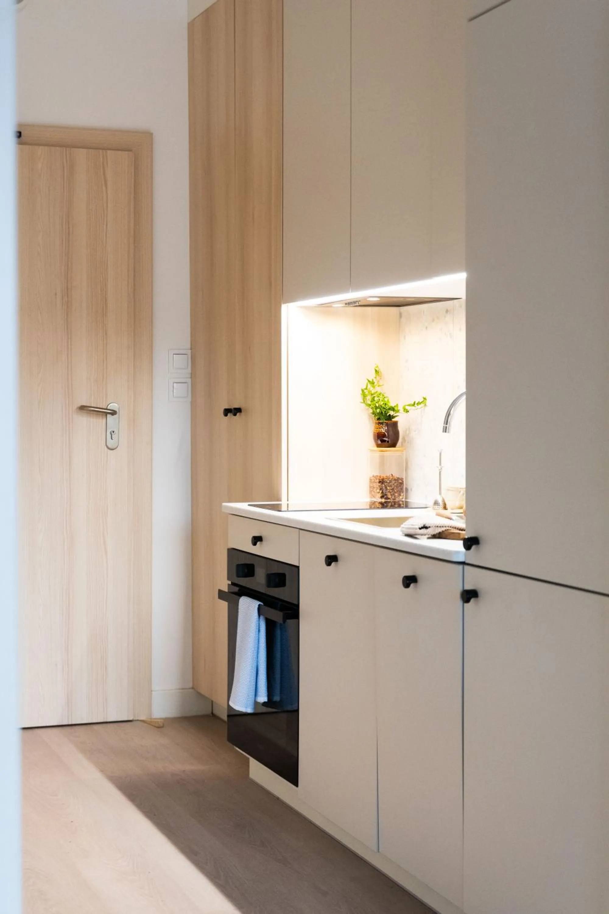 Kitchen or kitchenette in Noli Gdansk Riverside