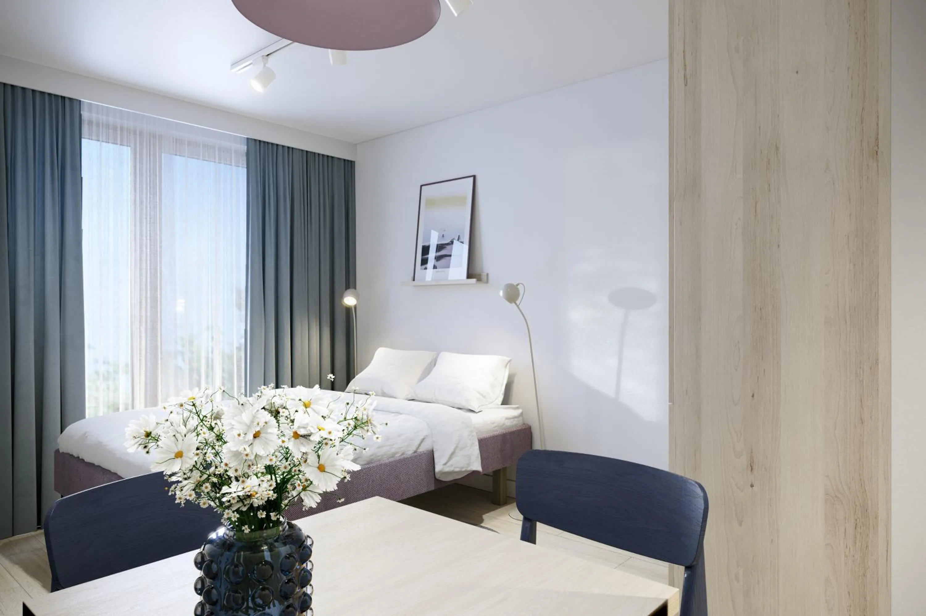 Bed in Noli Gdansk Riverside