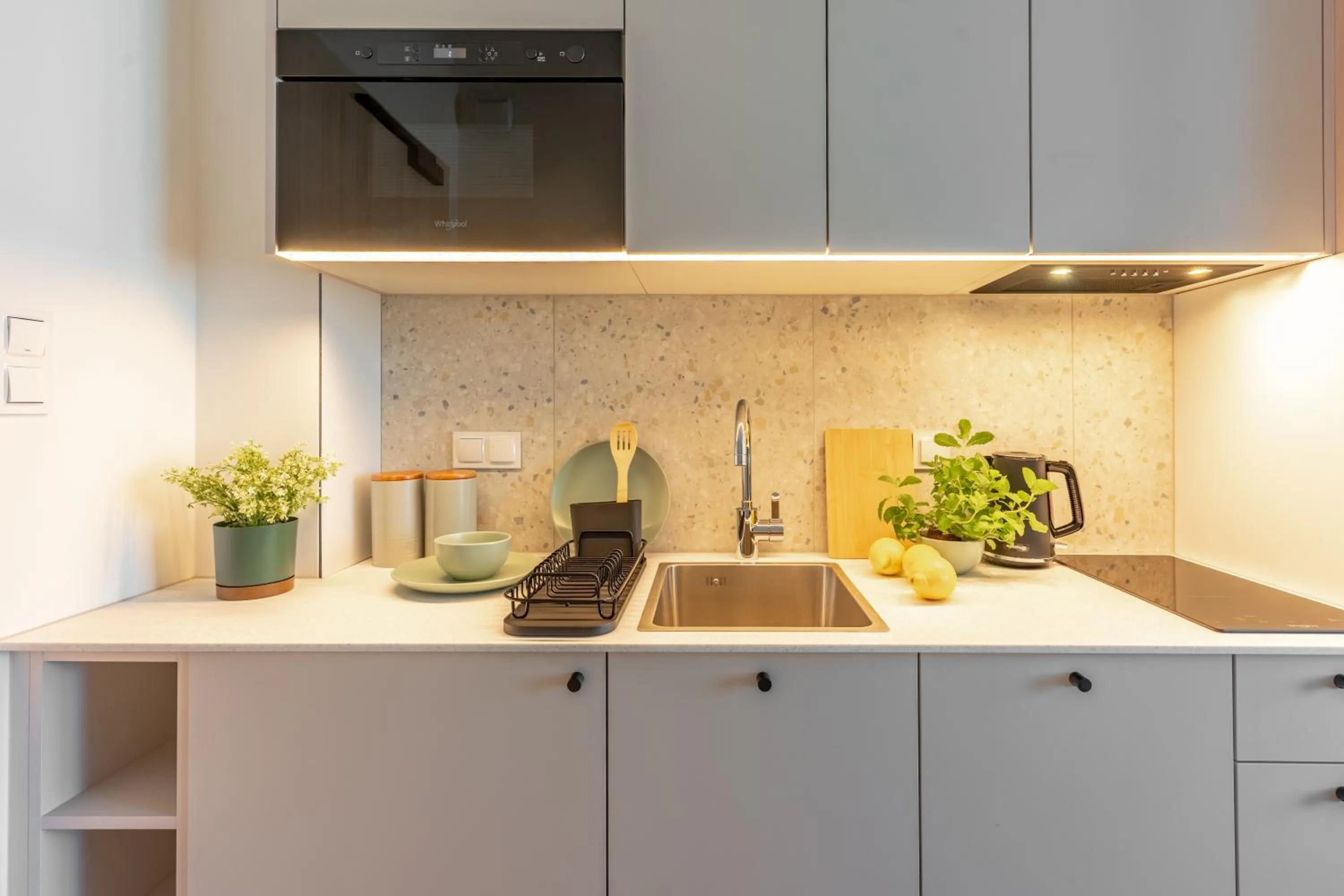 Kitchen or kitchenette in Noli Gdansk Riverside